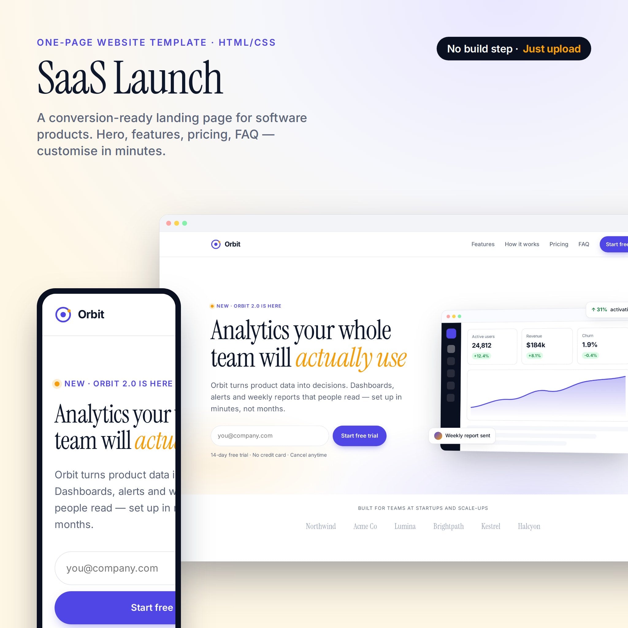 SaaS Launch template — cover