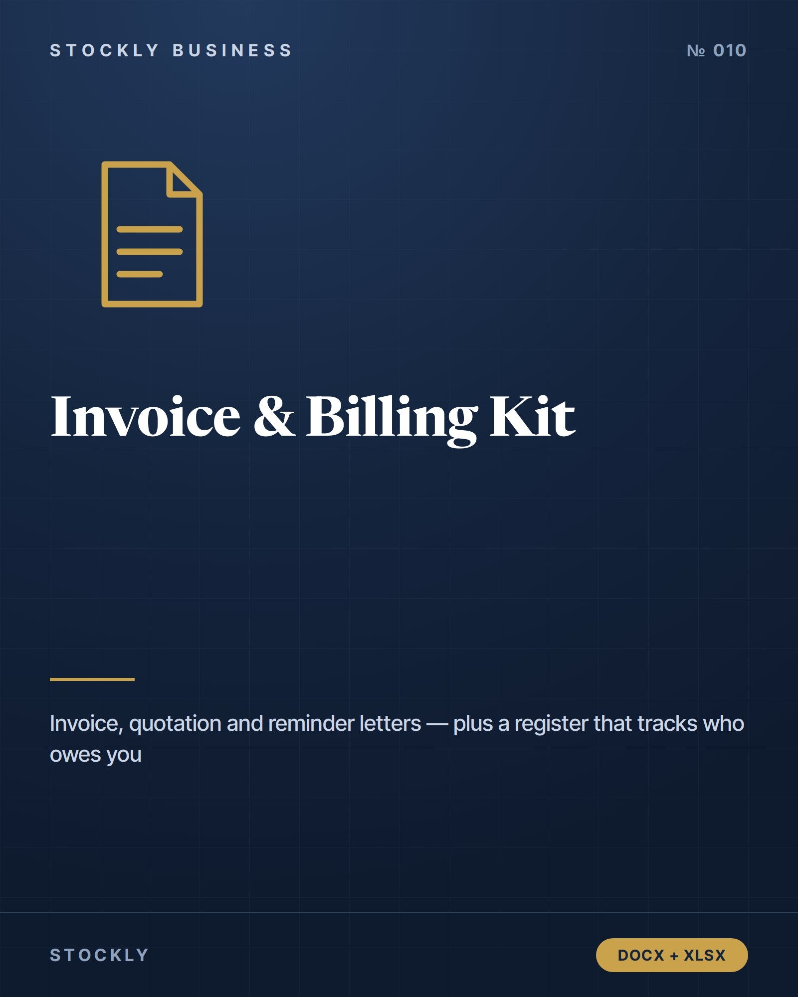 Invoice & Billing Templates Kit — cover
