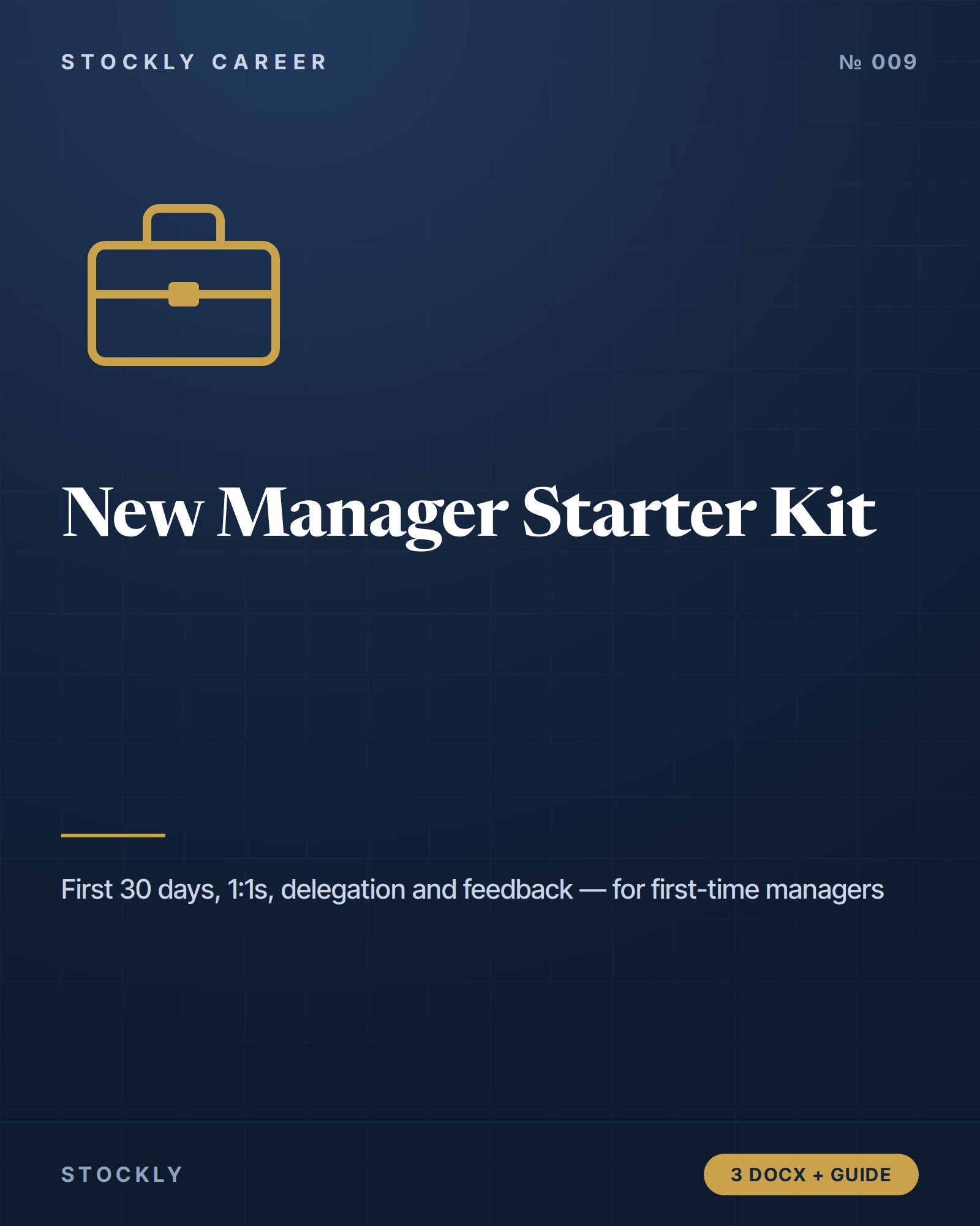 New Manager Starter Kit — cover