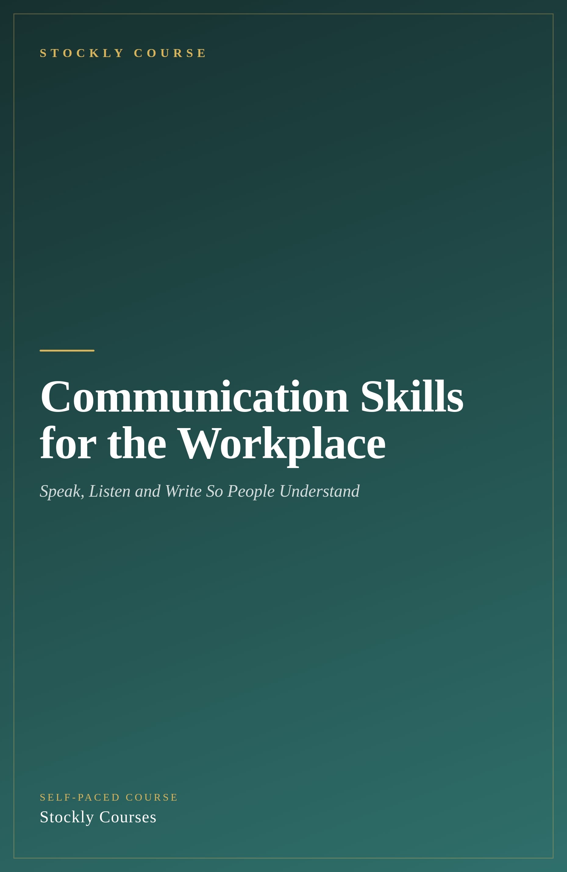 Communication Skills for the Workplace — cover