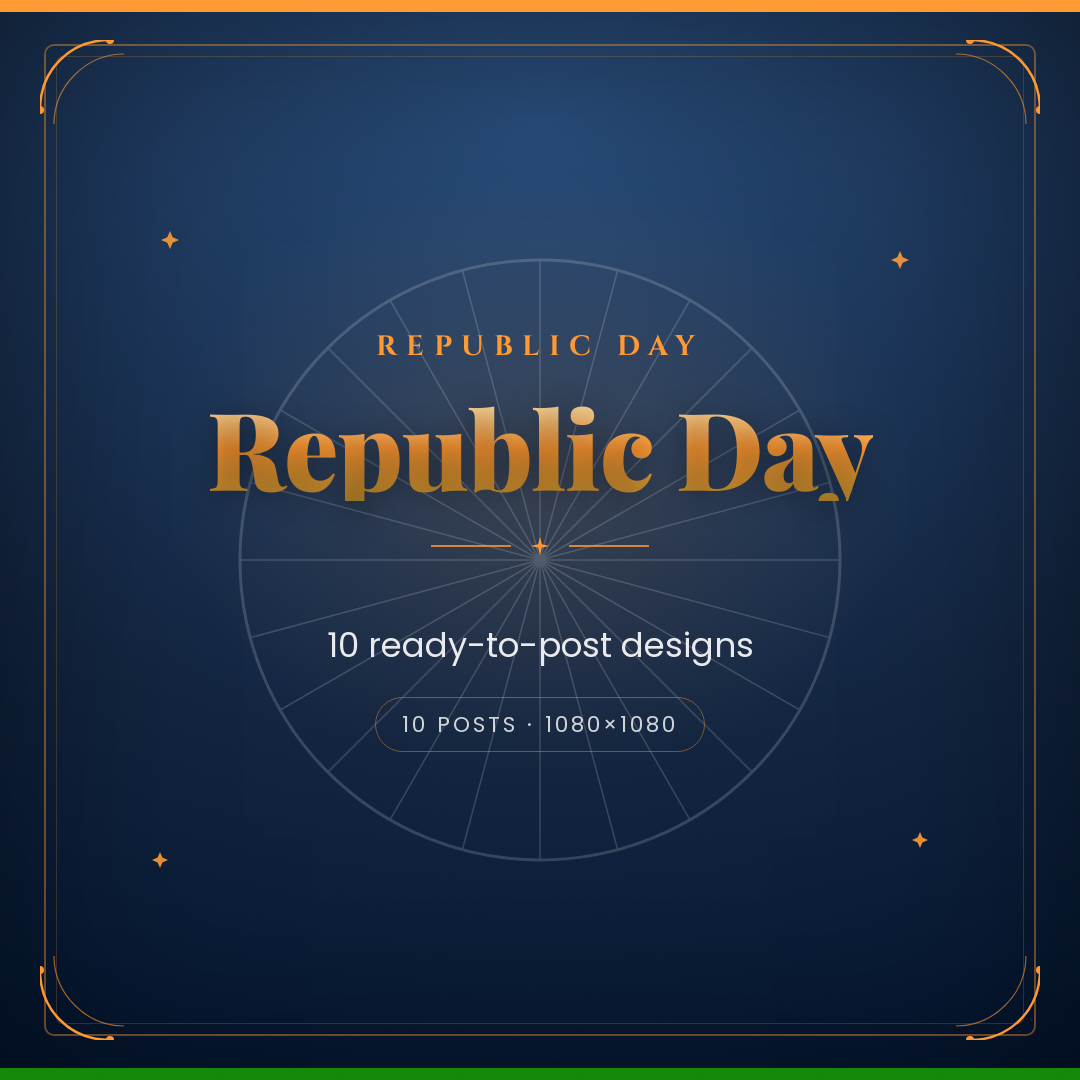 Republic Day Social Media Post Pack — cover