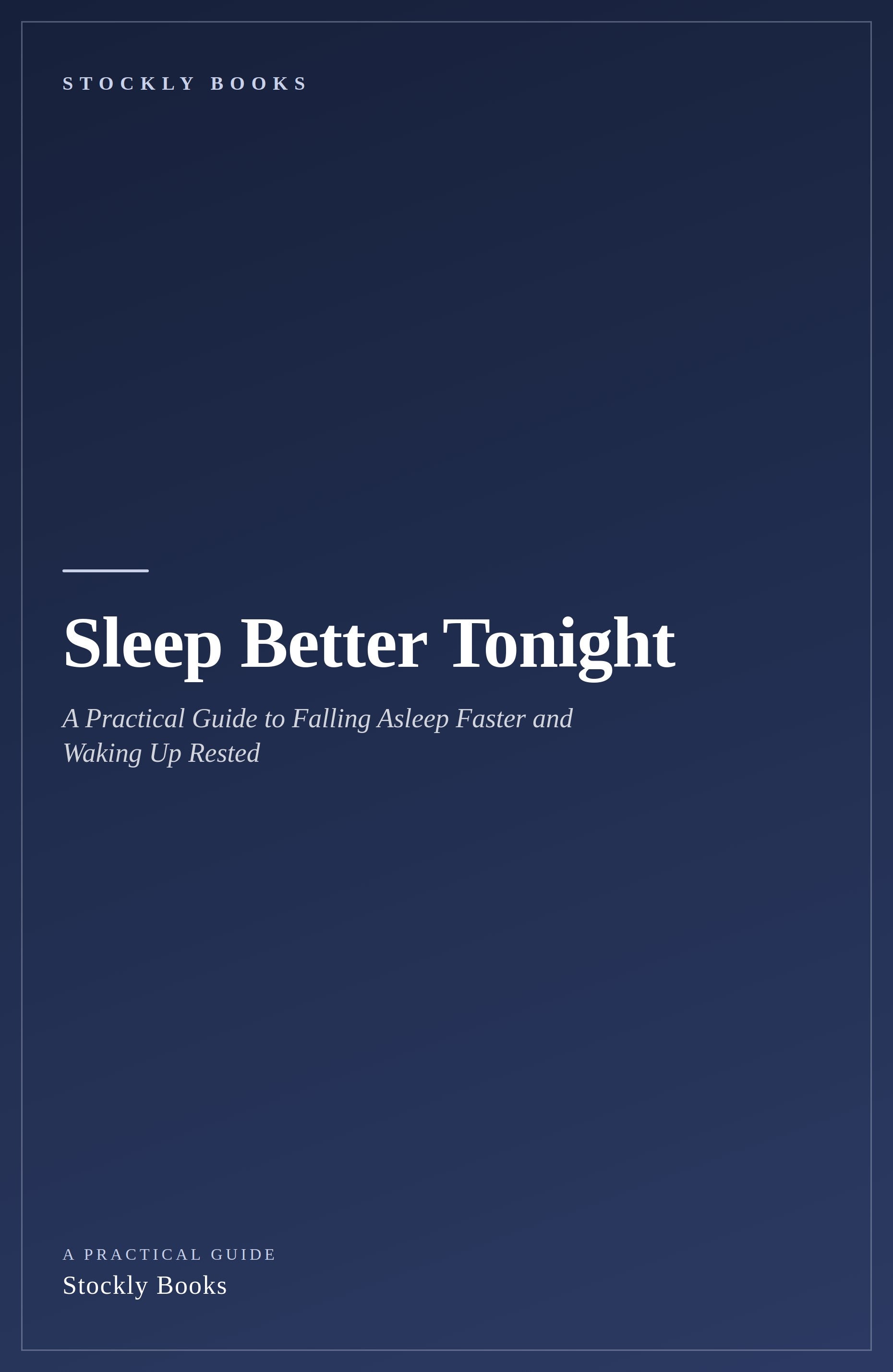 Sleep Better Tonight — cover