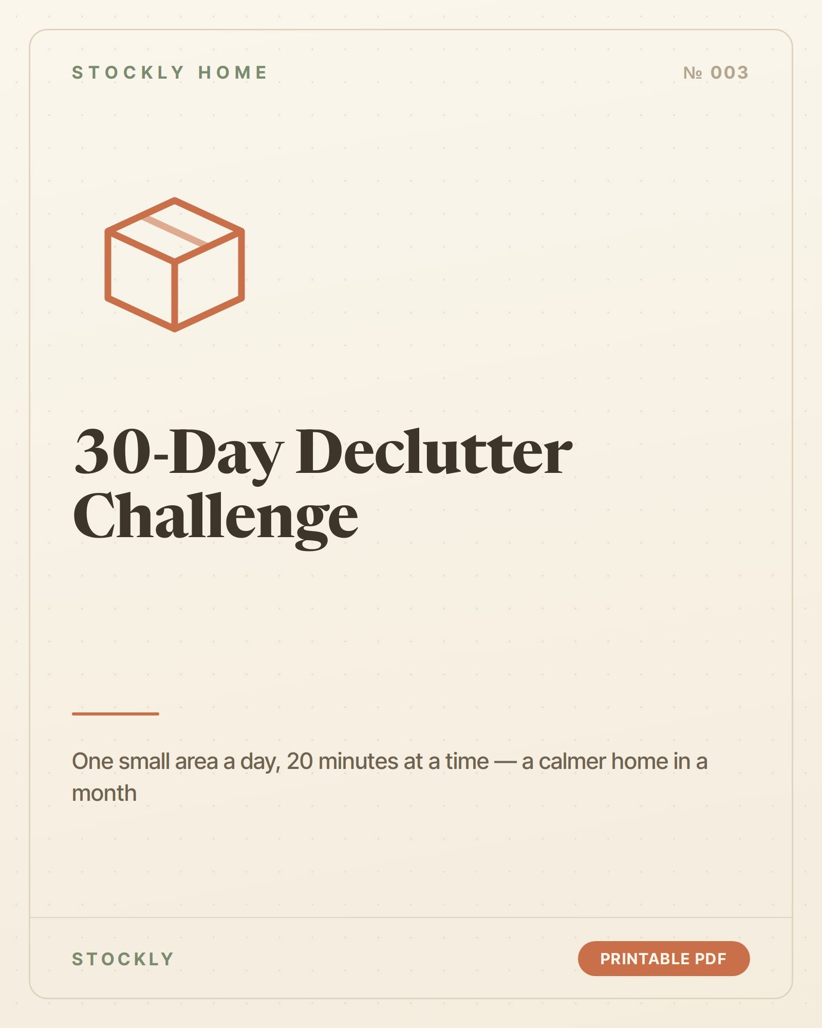 30-Day Declutter Challenge — cover