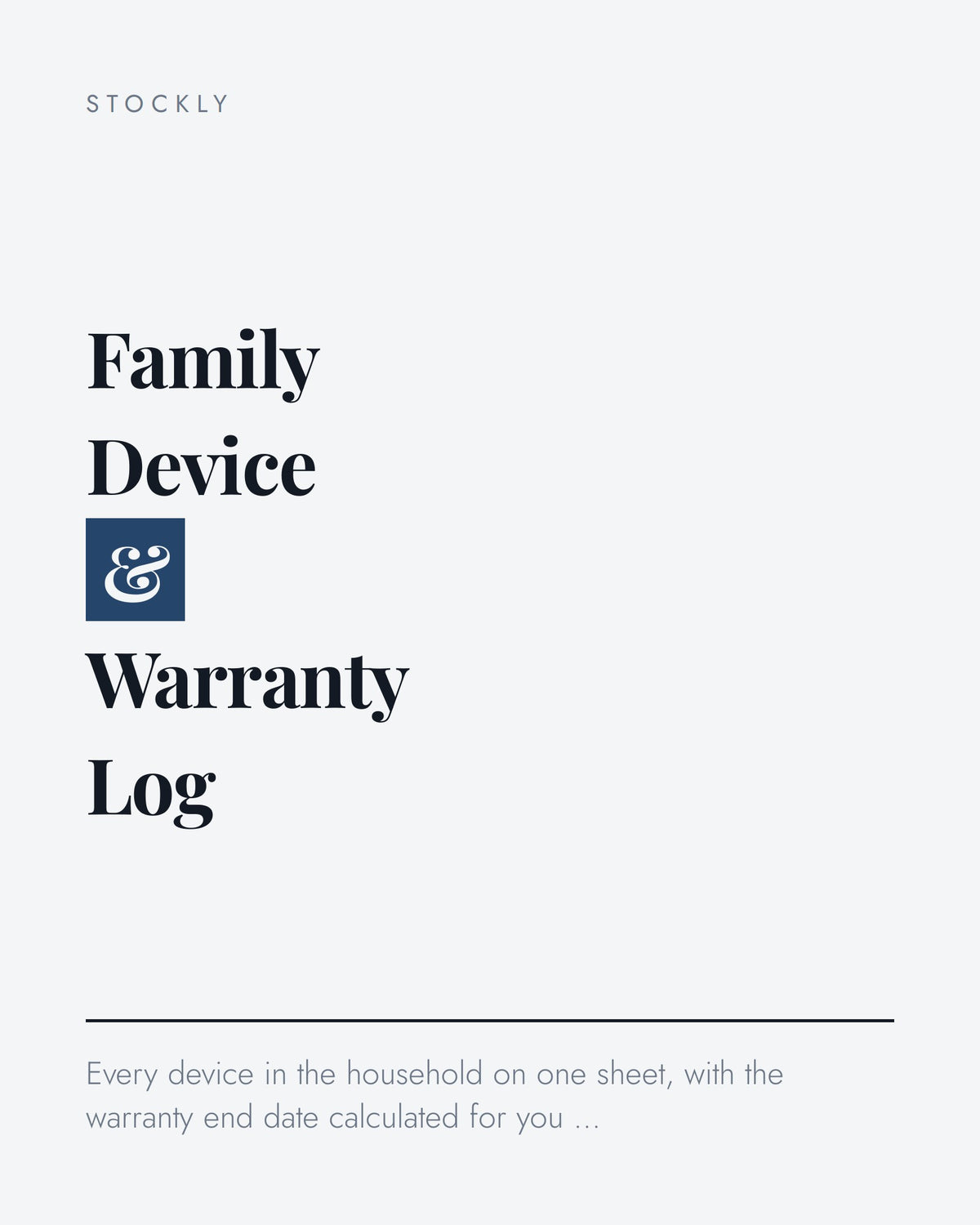 family-device-warranty-log