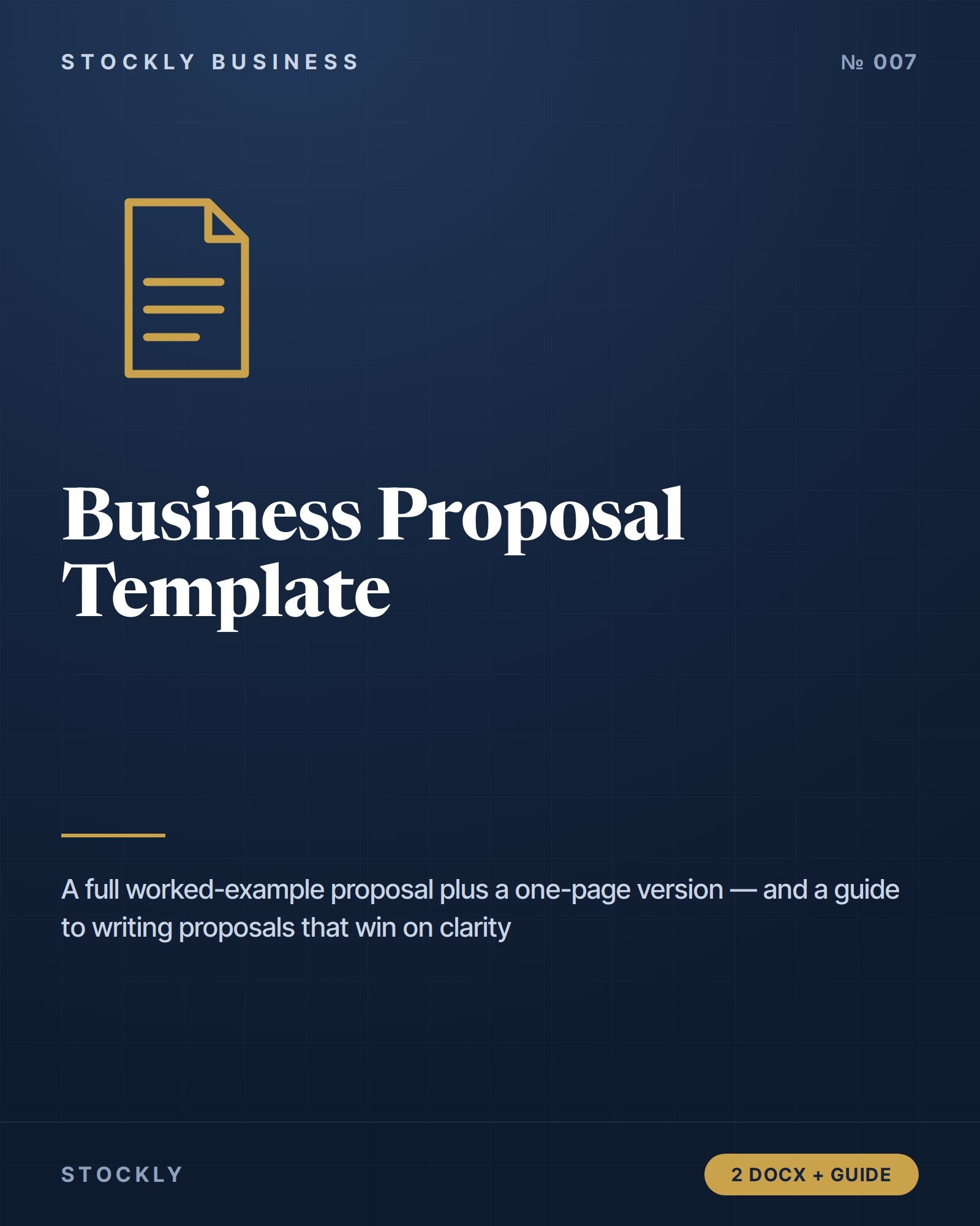 Business Proposal Template — cover