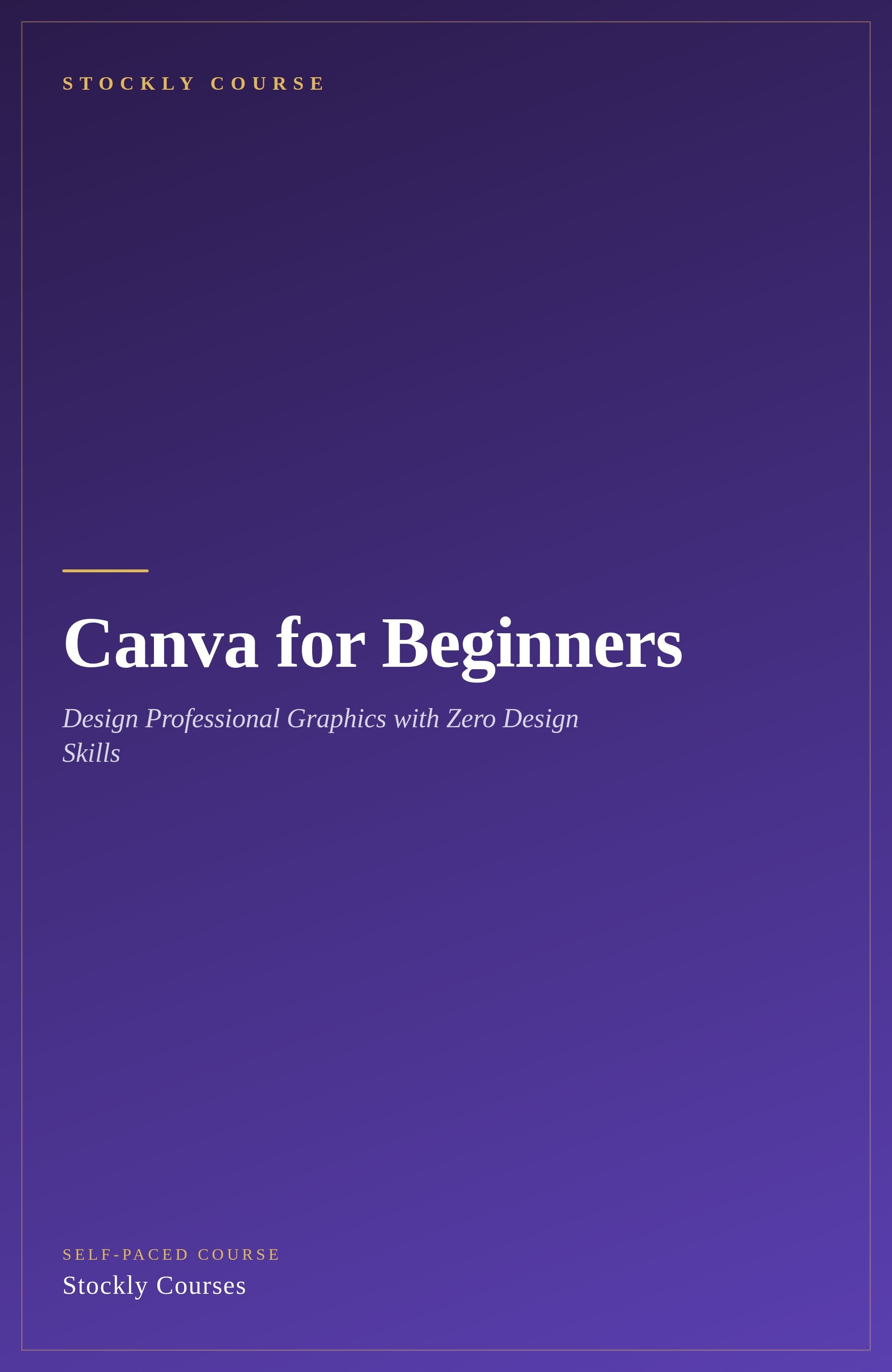 Canva for Beginners — cover
