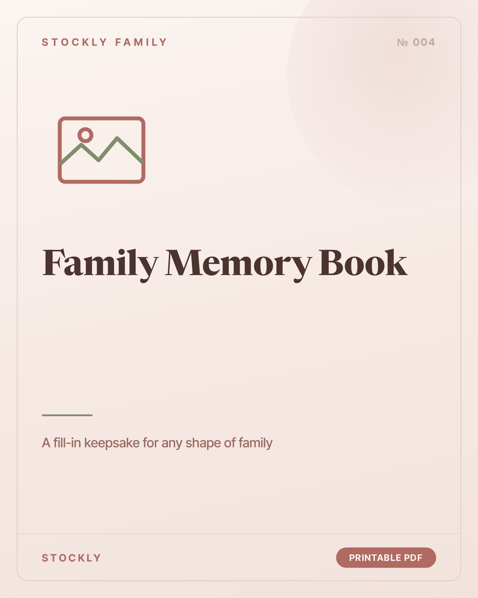 Family Memory Book & Milestone Keeper — cover