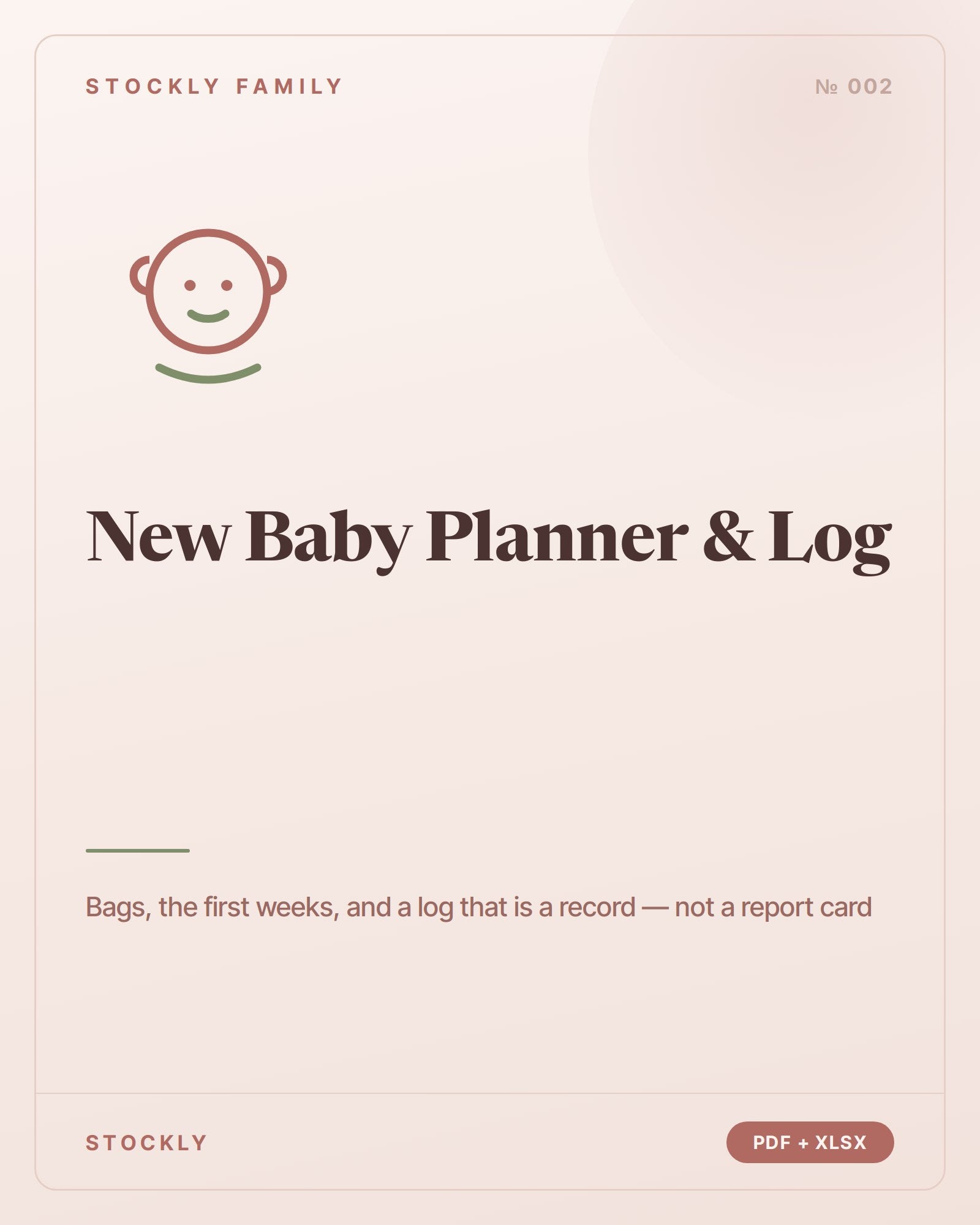 New Baby Planner & Log — cover