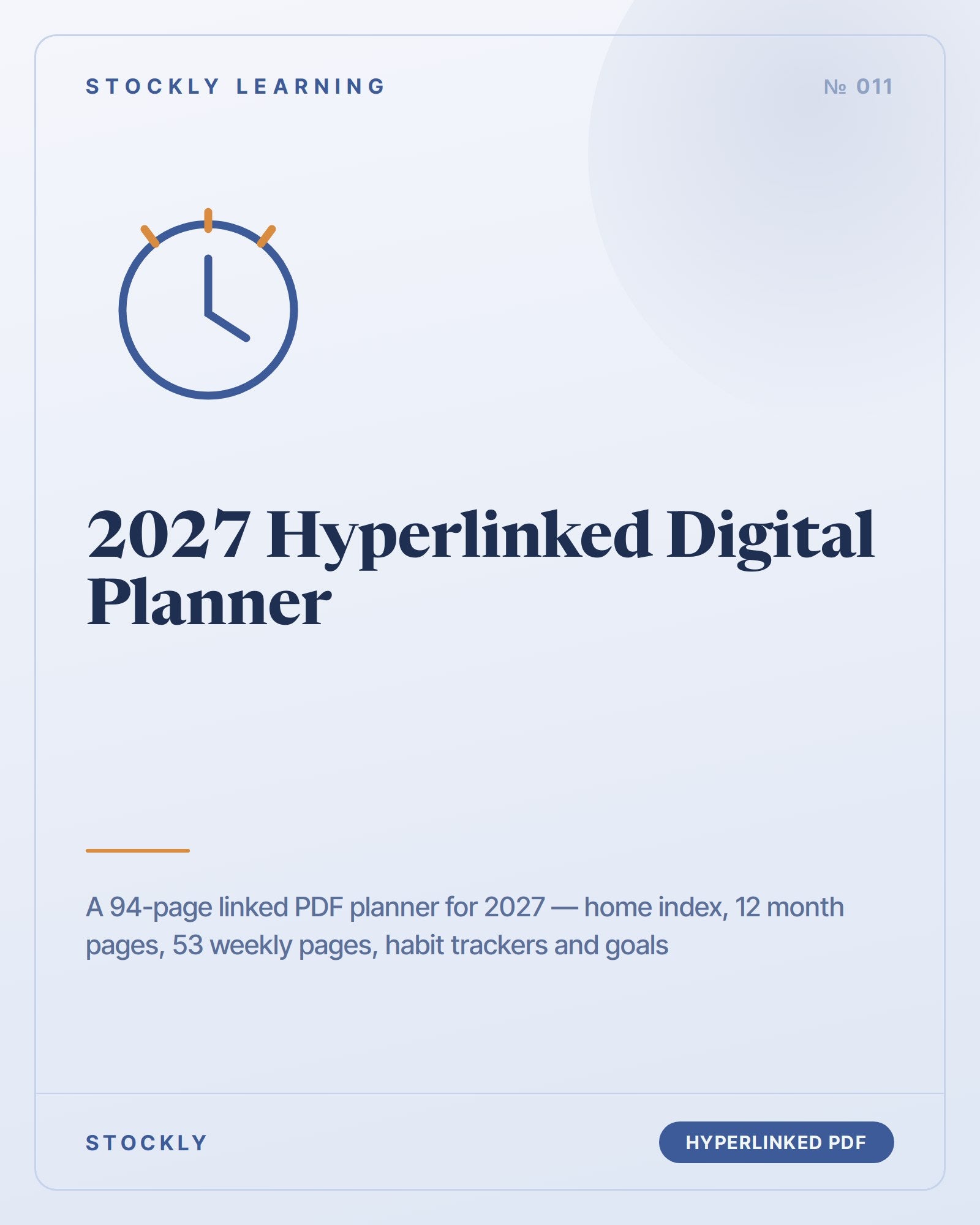 2027 Hyperlinked Digital Planner — cover