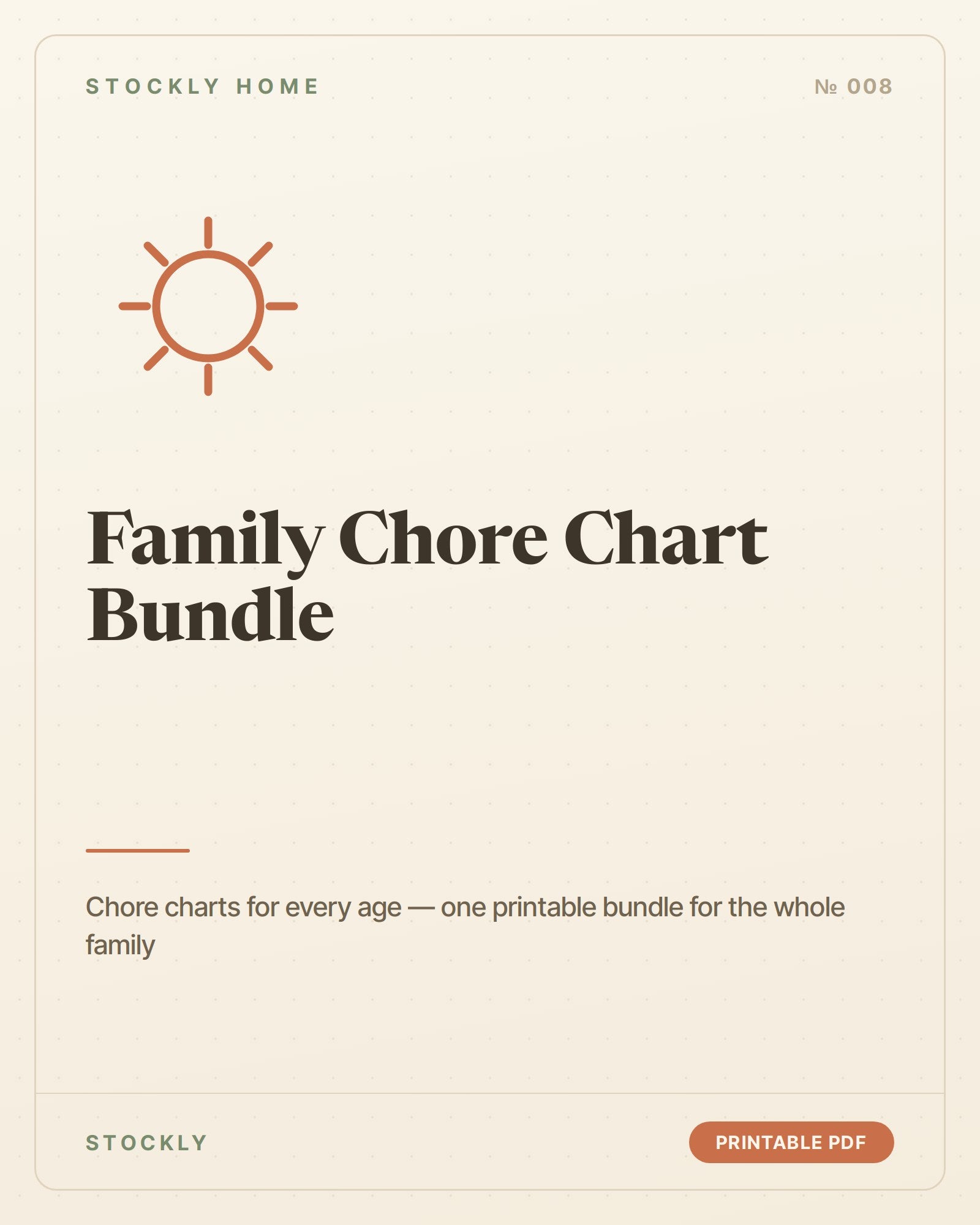 Family Chore Chart Bundle — cover