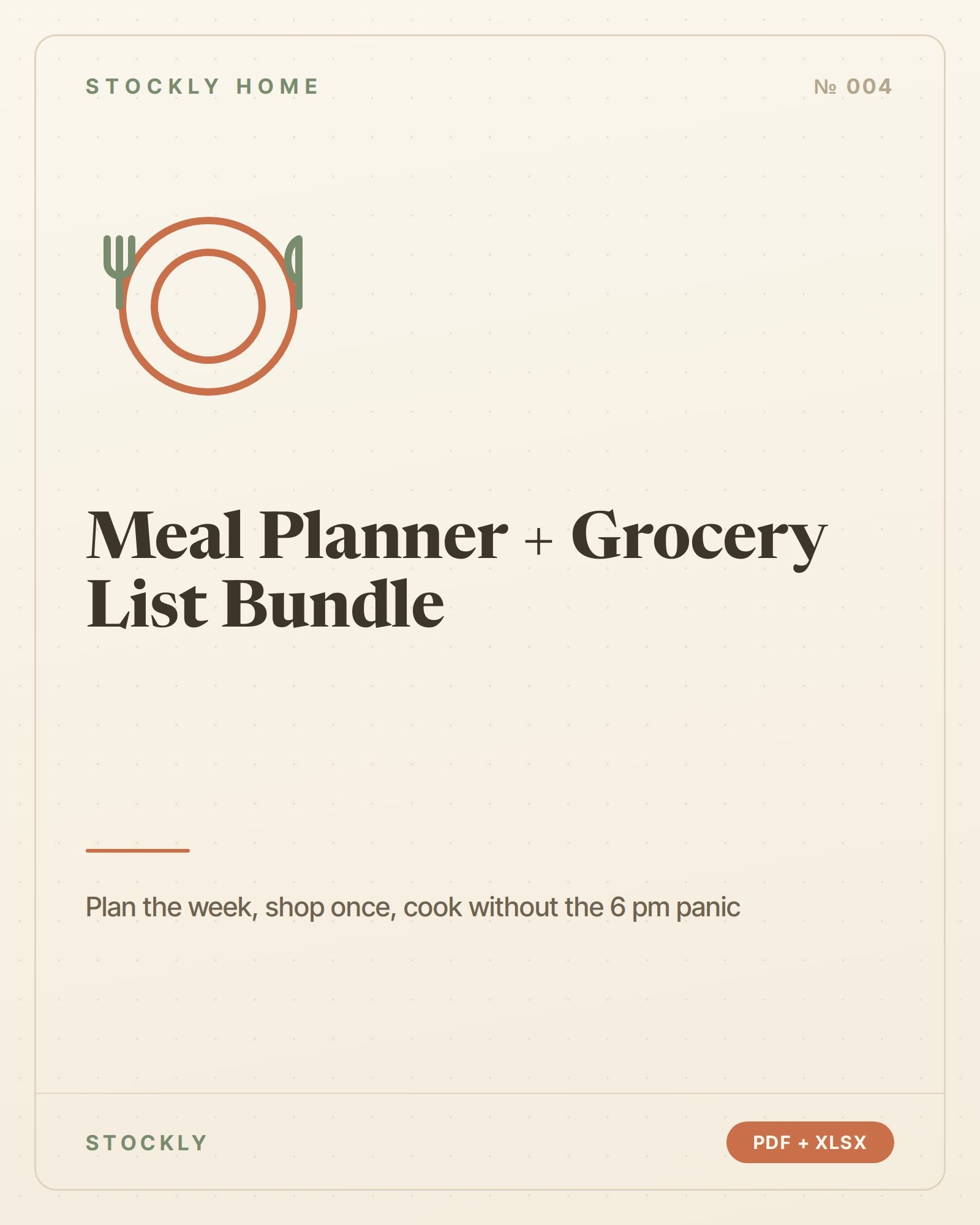 Meal Planner + Grocery List Bundle — cover