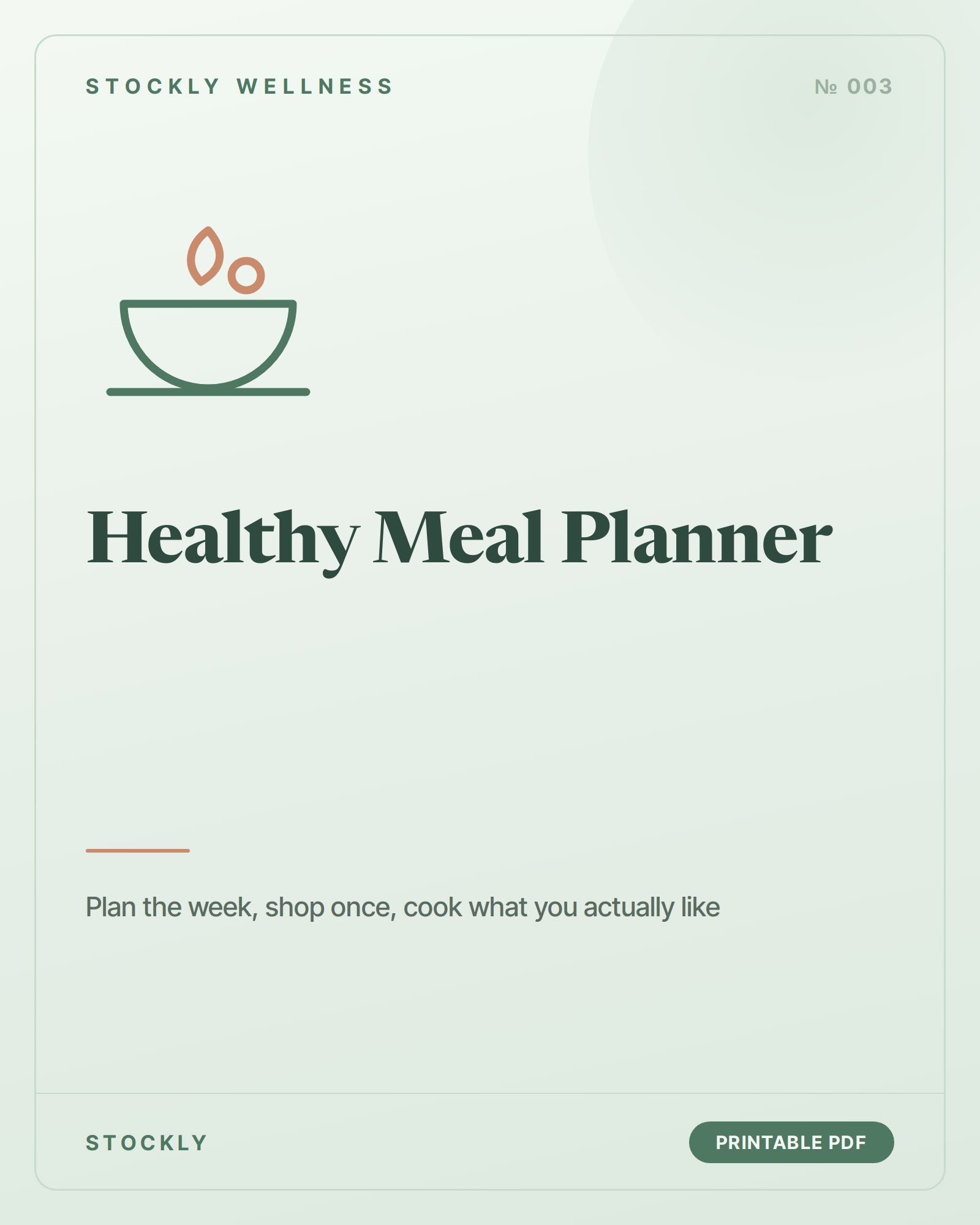 Healthy Meal Planner — cover