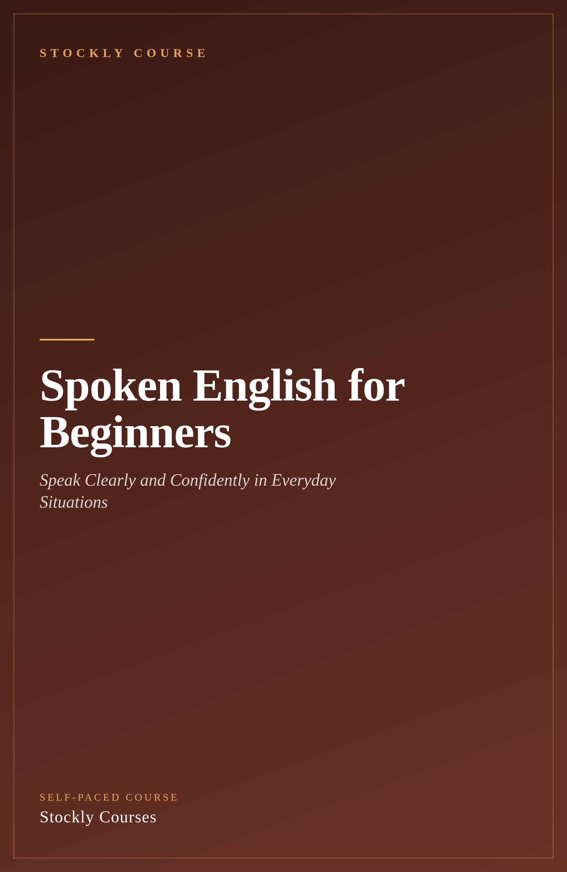 Spoken English for Beginners — cover