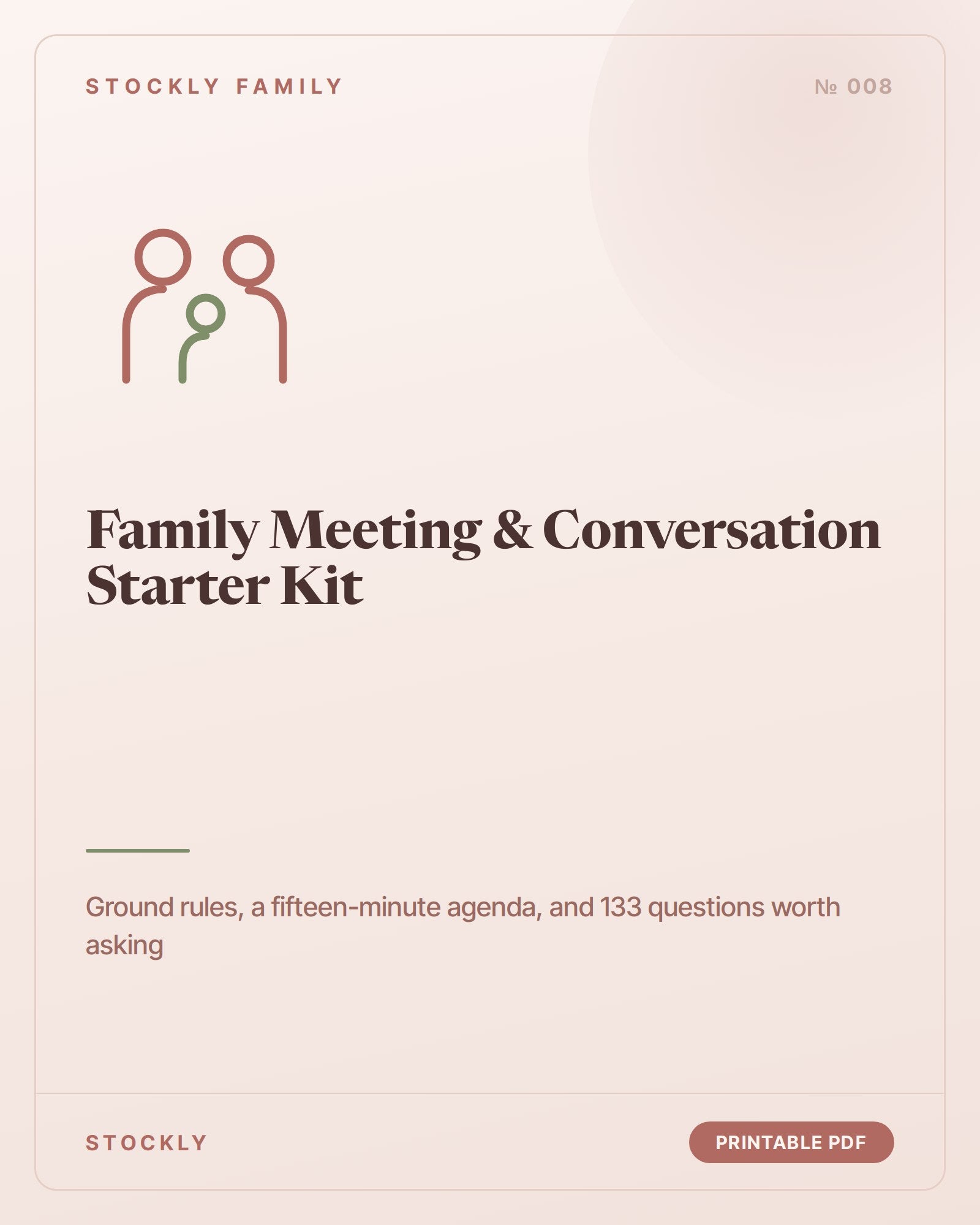 Family Meeting & Conversation Starter Kit — cover