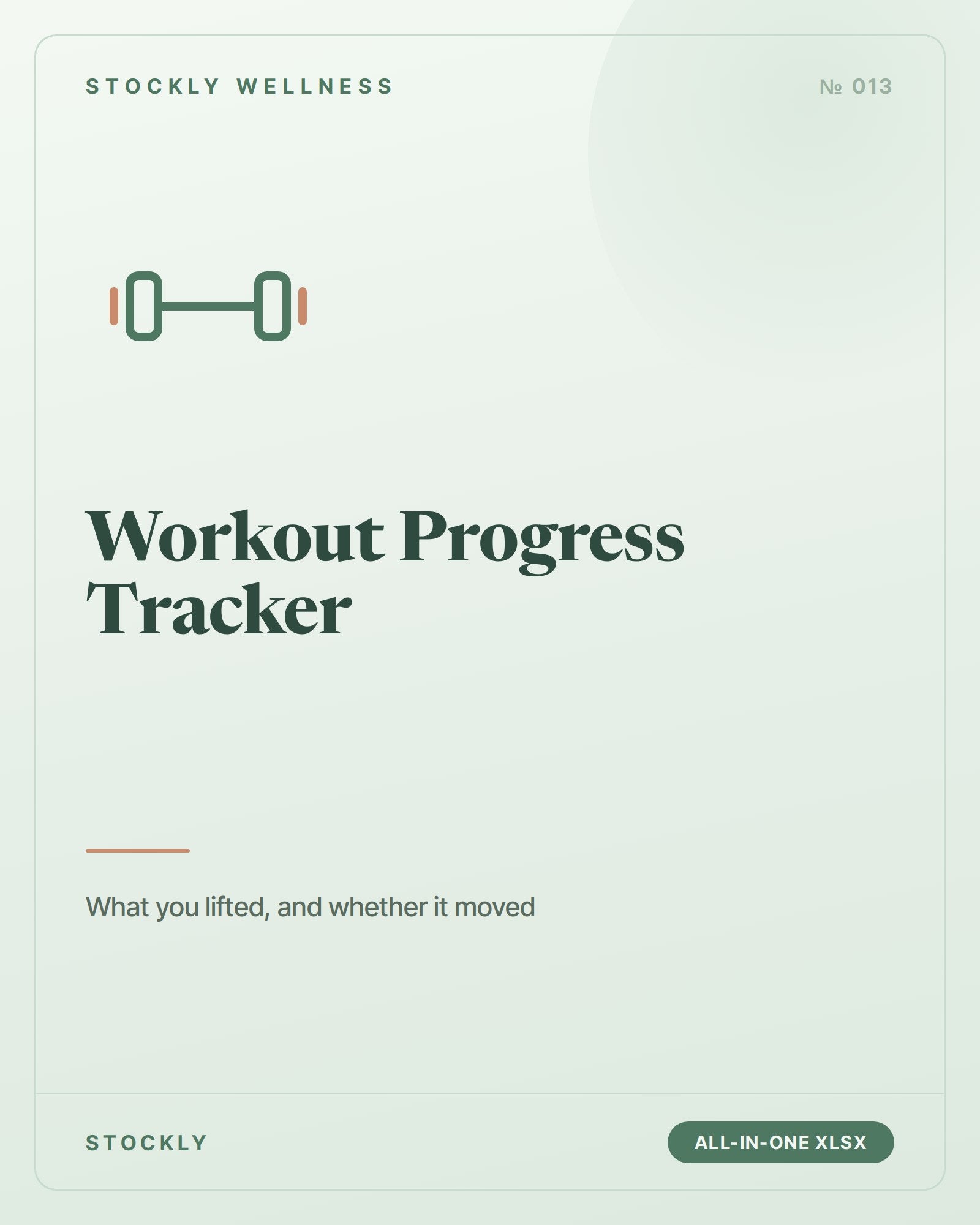 Workout Progress Tracker — cover