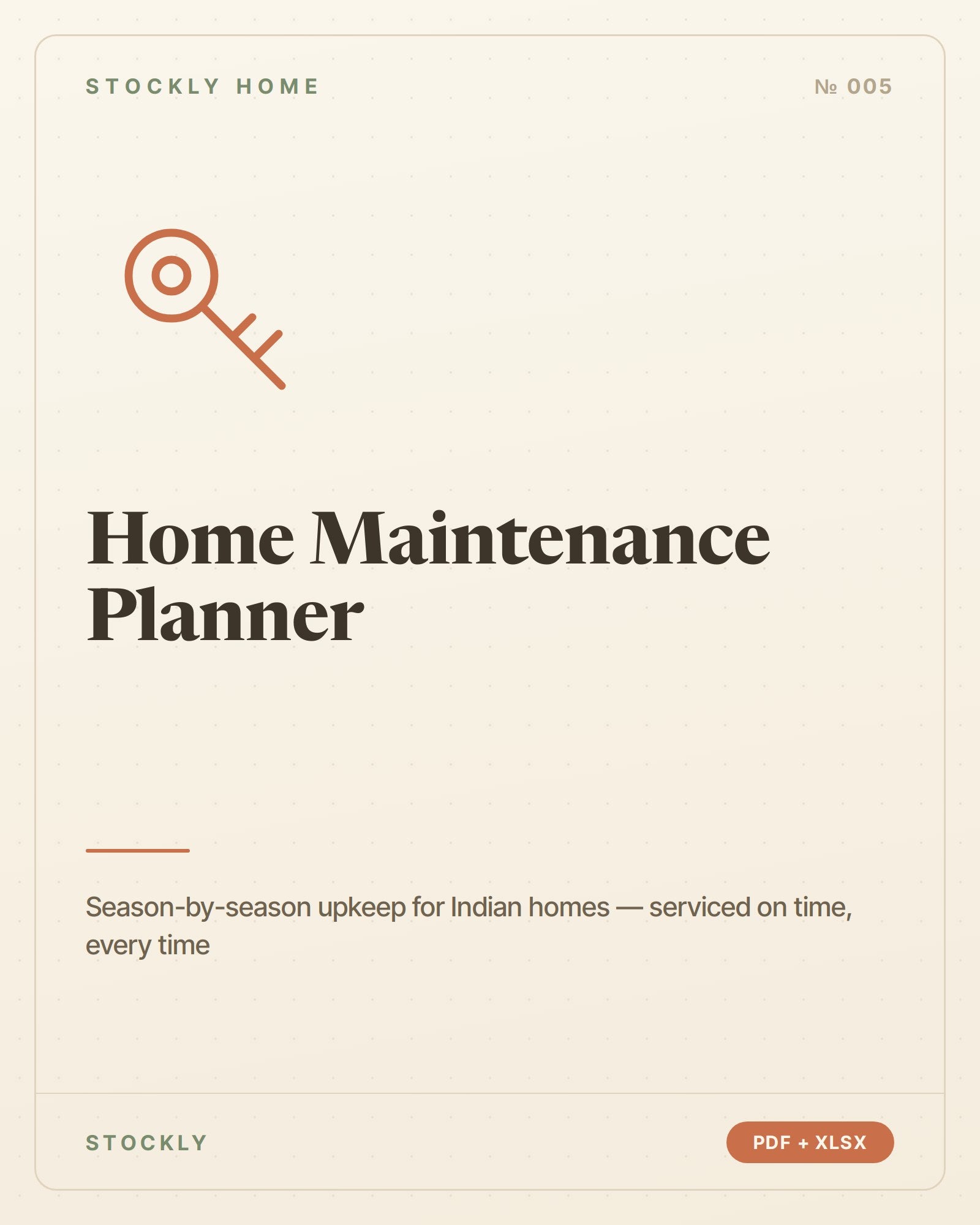 Home Maintenance Planner — cover