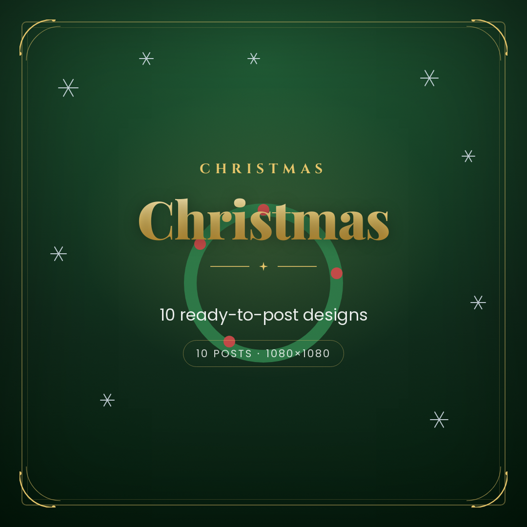 Christmas Social Media Post Pack — cover