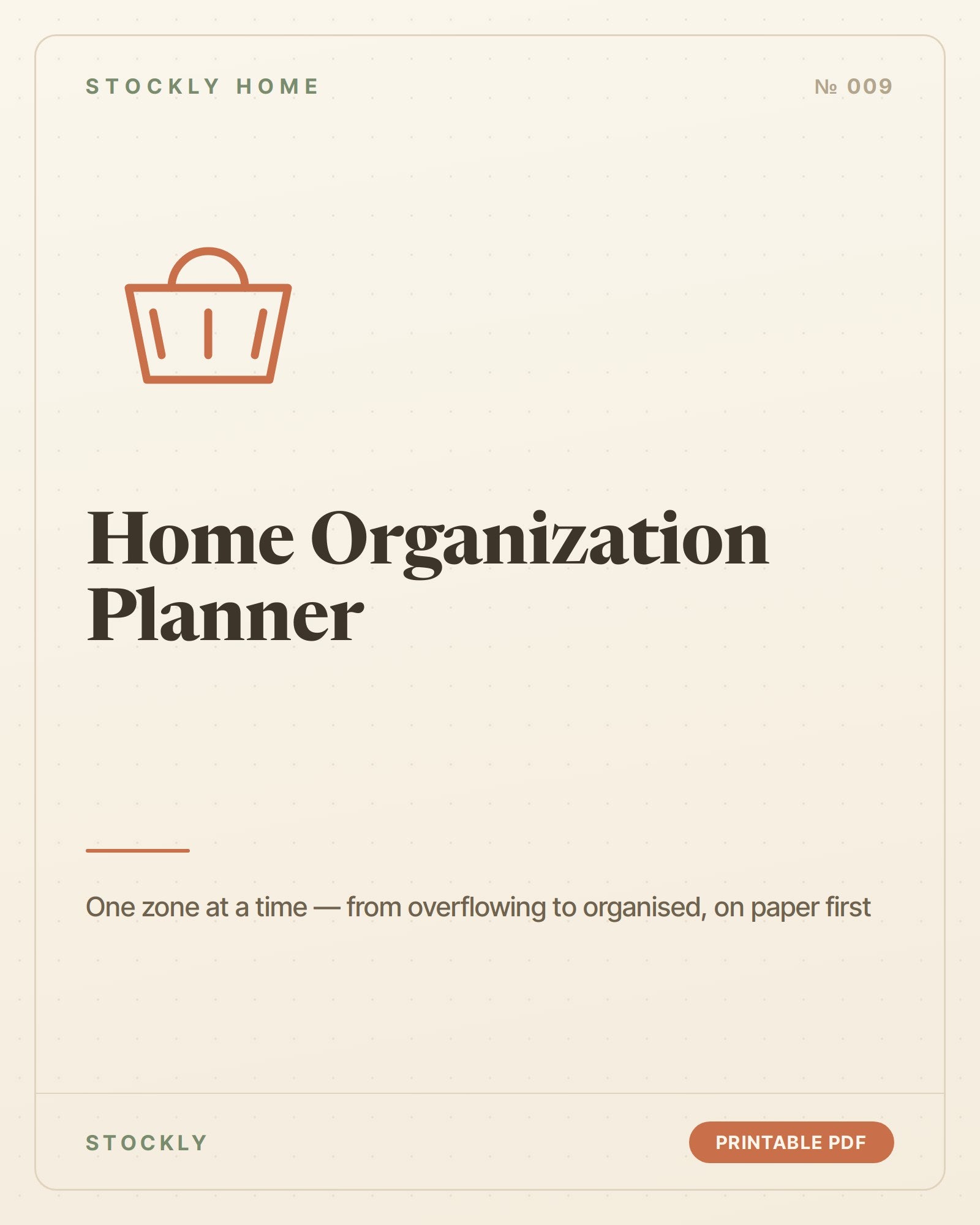 Home Organization Planner — cover