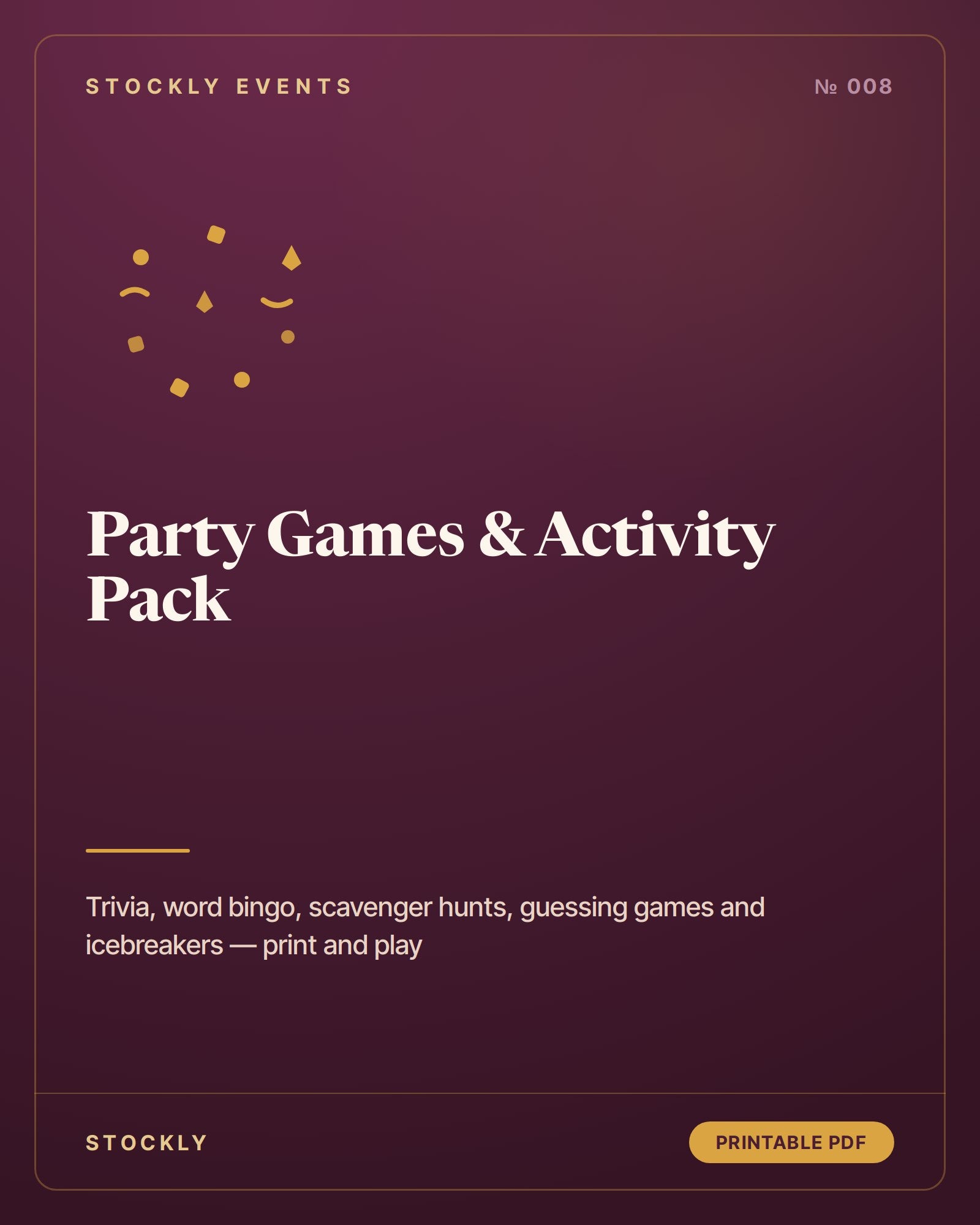 Party Games & Activity Pack — cover