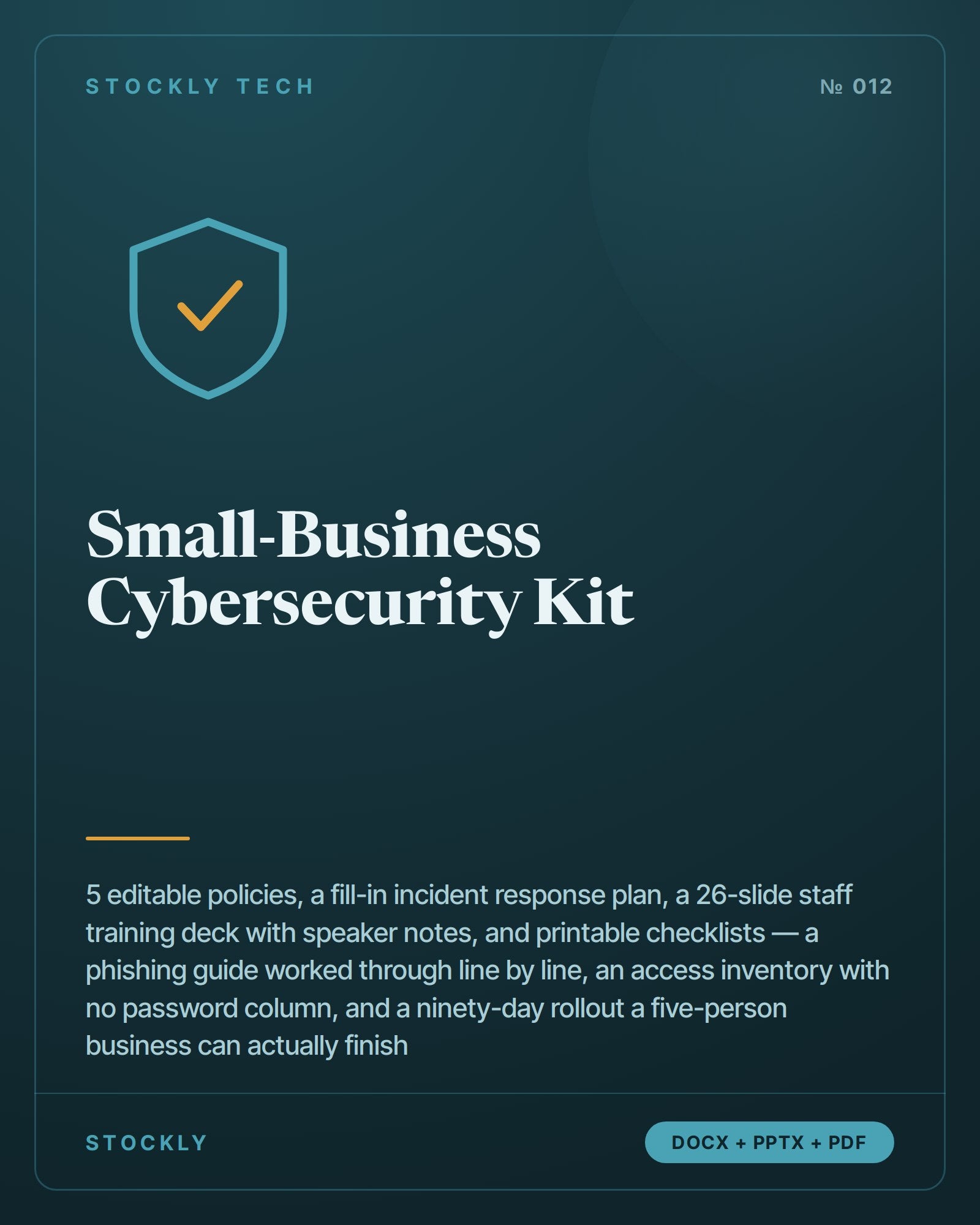Small-Business Cybersecurity Kit — cover
