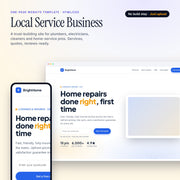 Local Service Business — One-Page Website Template (HTML/CSS) — cover