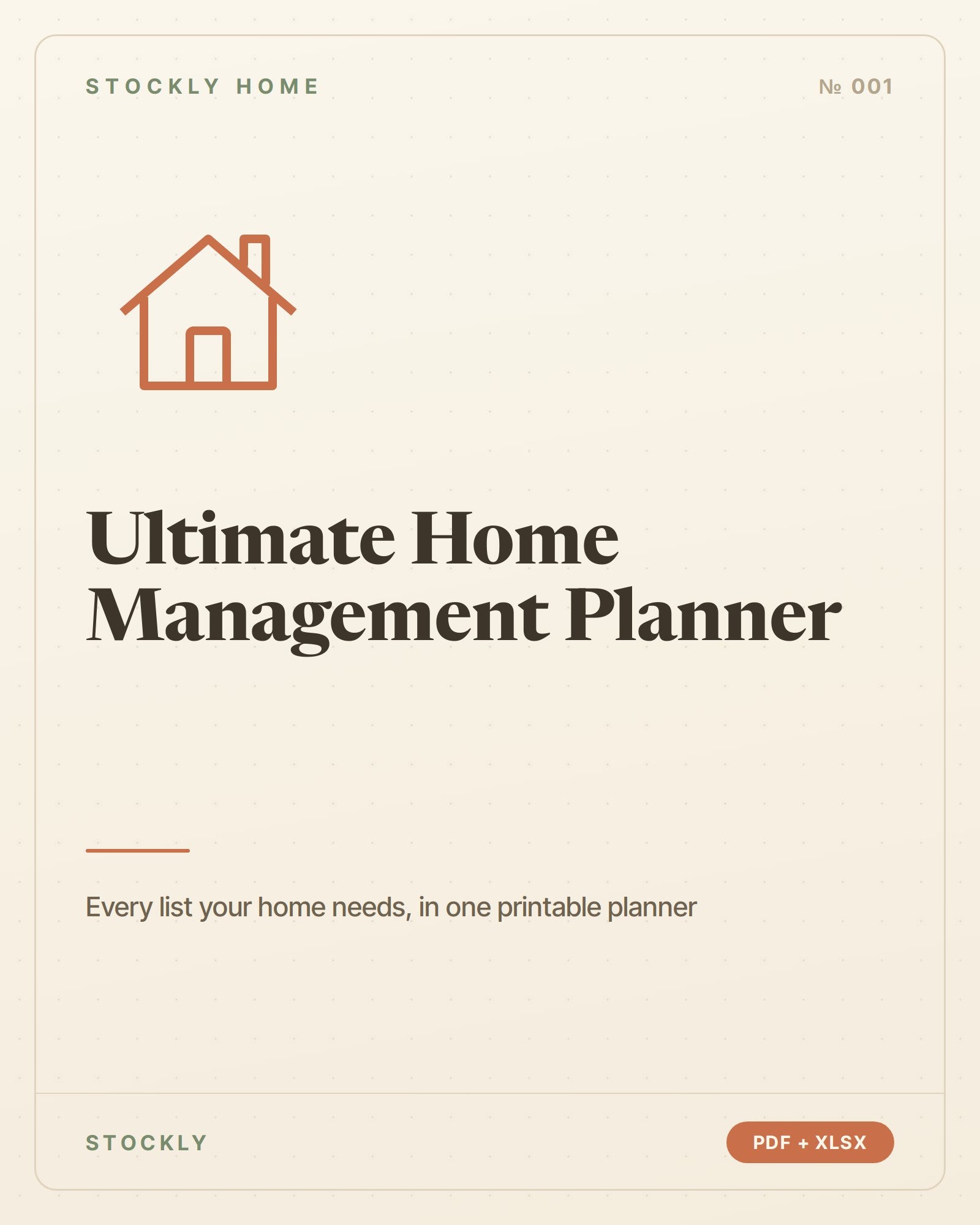 Ultimate Home Management Planner — cover