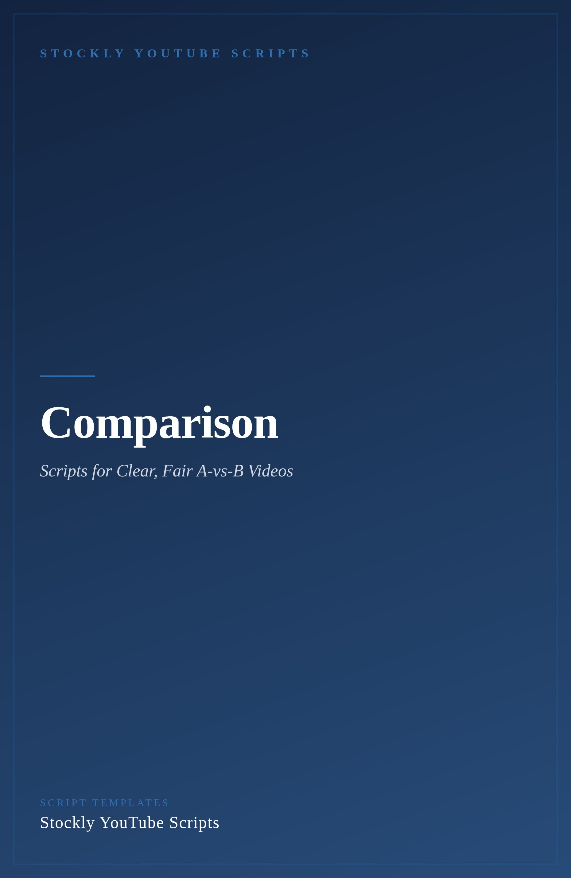 Comparison YouTube Script Templates — cover