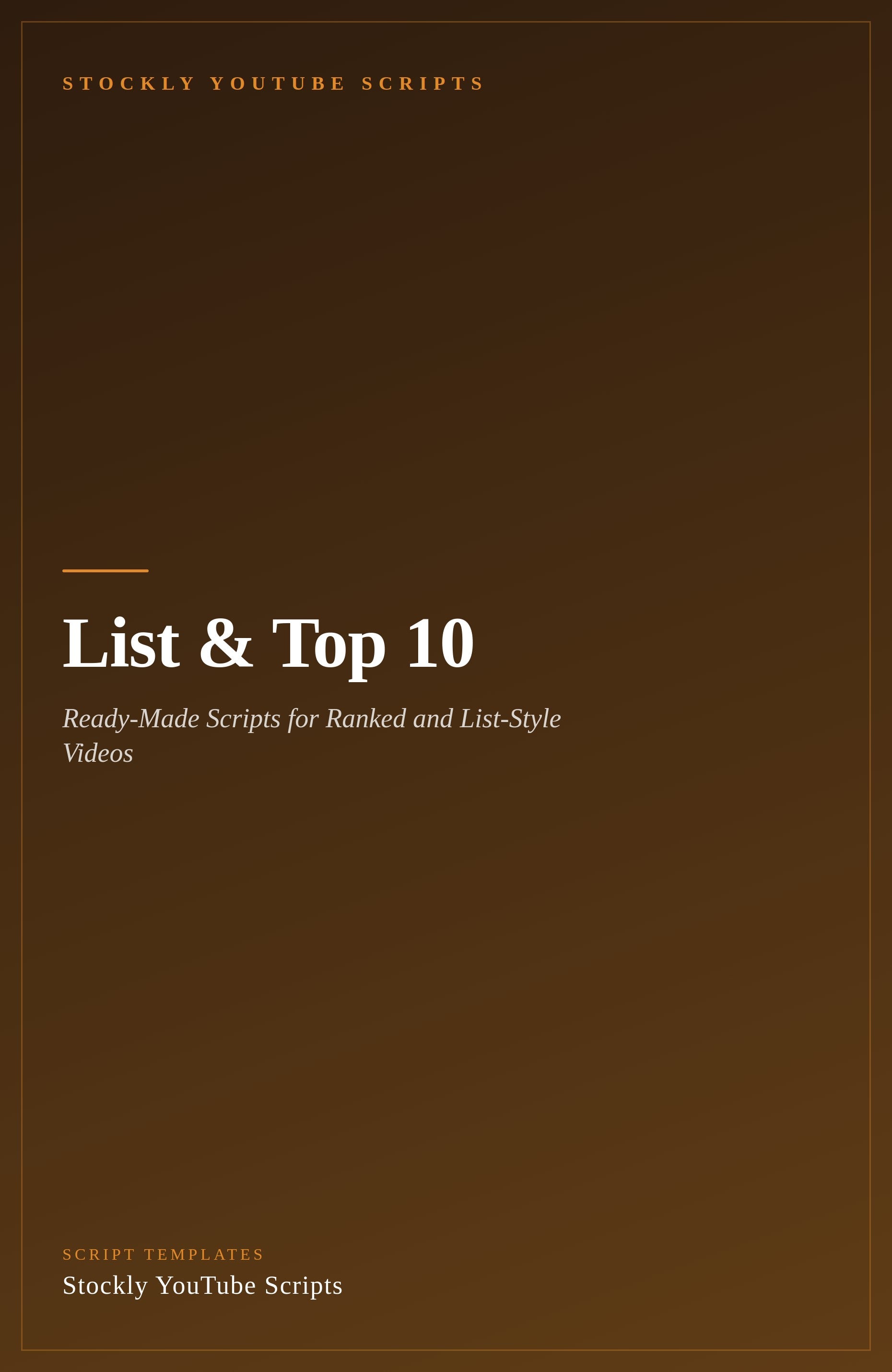 List & Top 10 YouTube Script Templates — cover