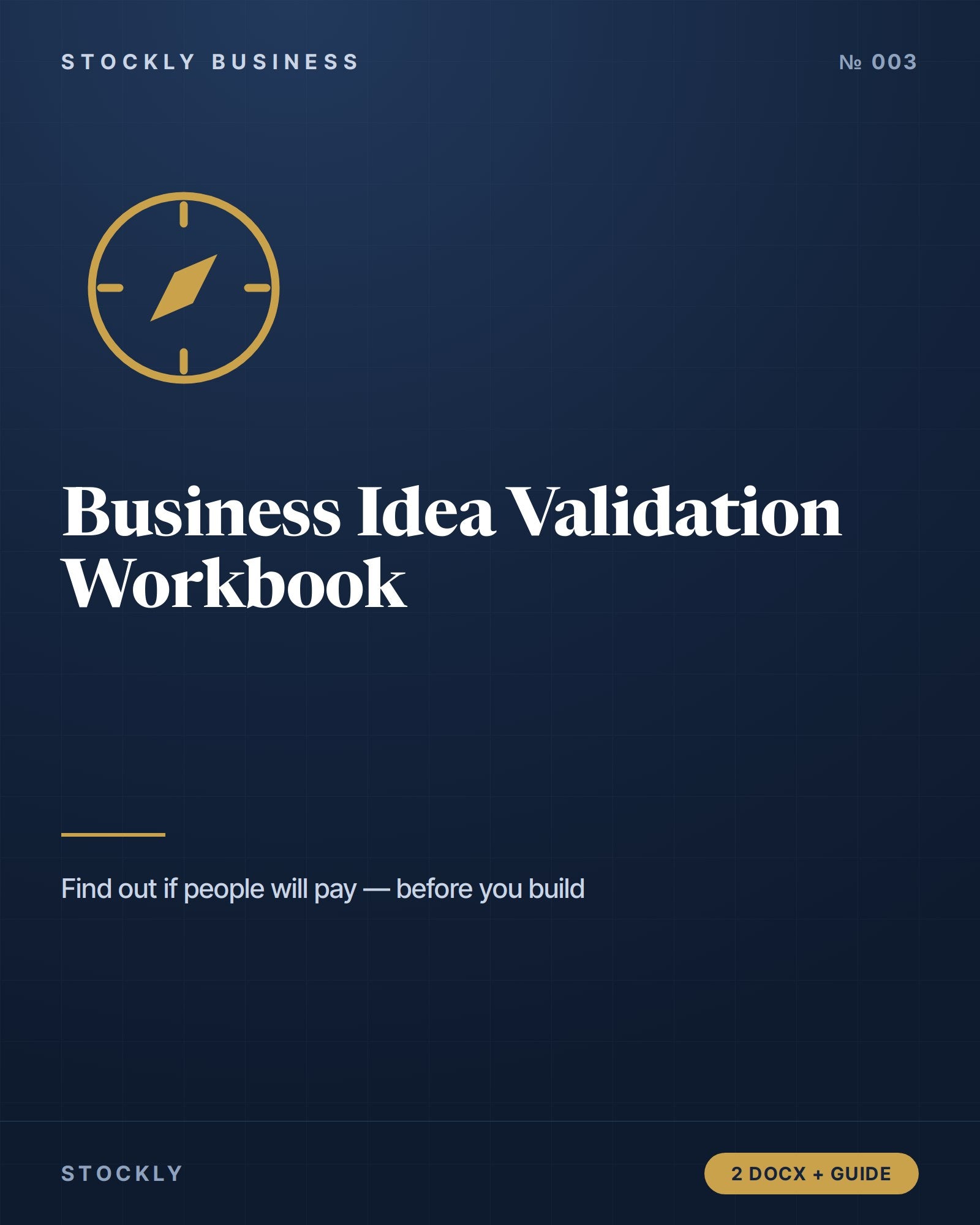 Business Idea Validation Workbook — cover