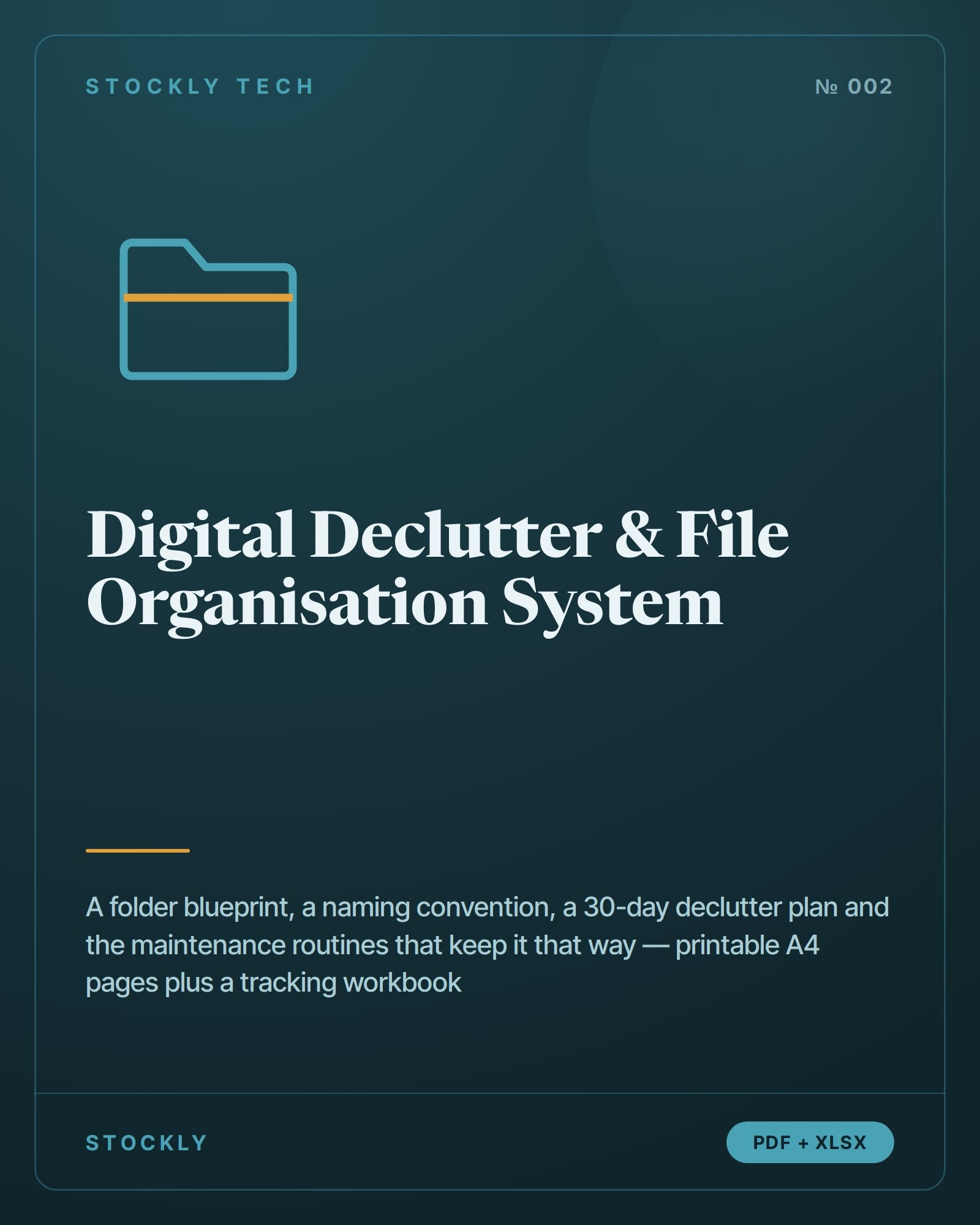Digital Declutter & File Organisation System — cover