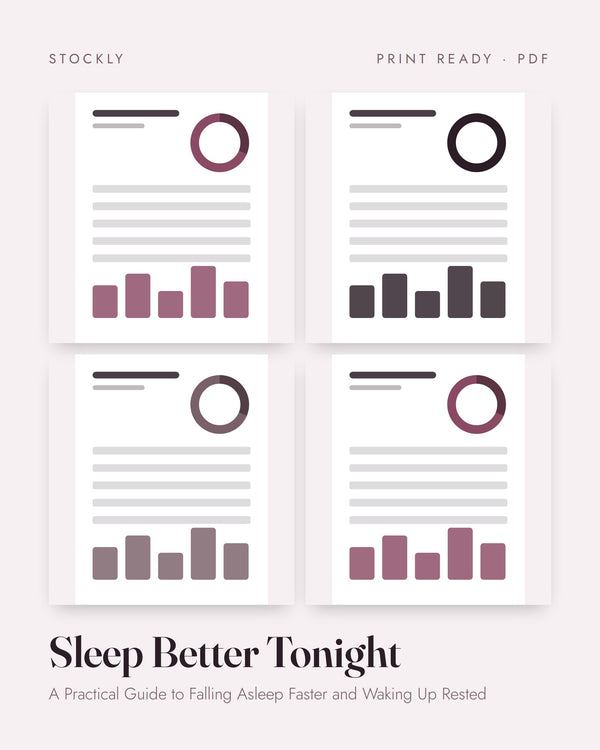Sleep Better Tonight — A Practical Guide to Falling Asleep Faster and Waking Up Rested (Ebook)
