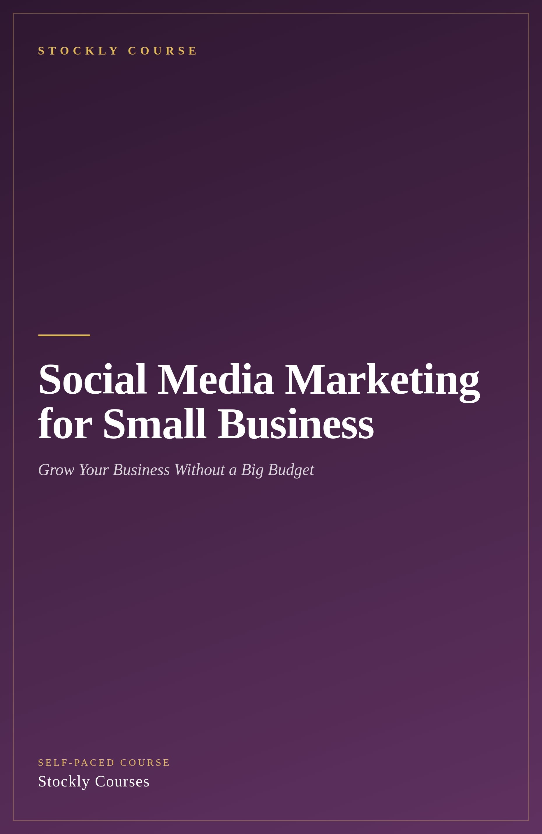 Social Media Marketing for Small Business — cover