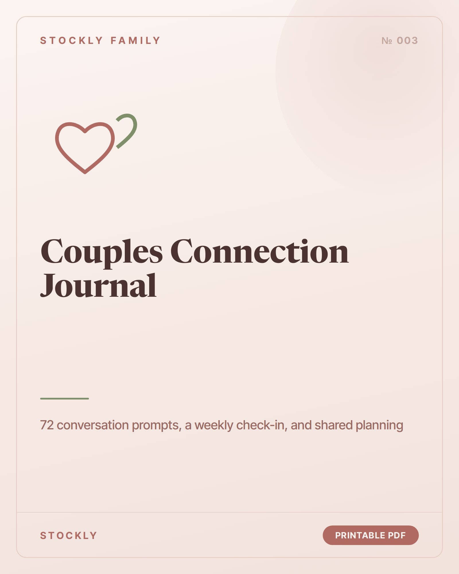 Couples Connection Journal — cover