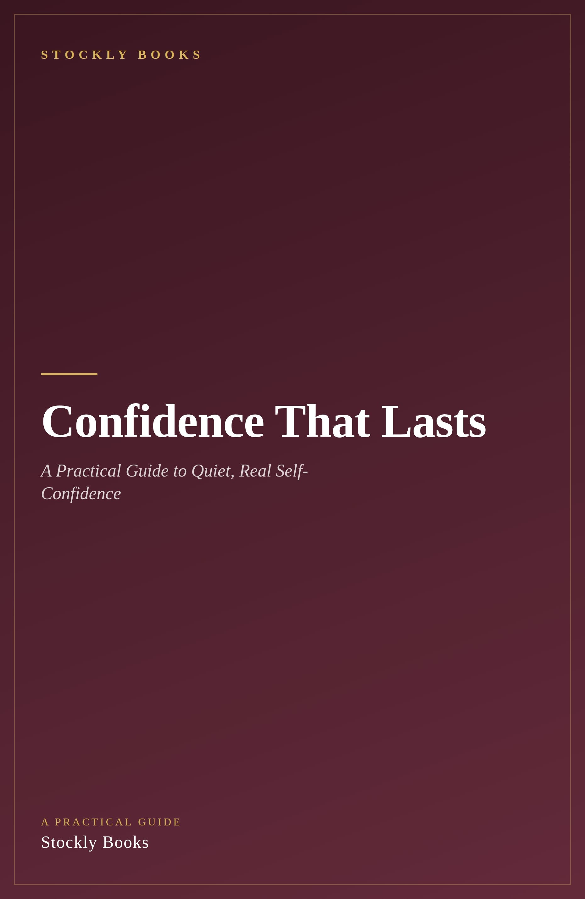 Confidence That Lasts — cover