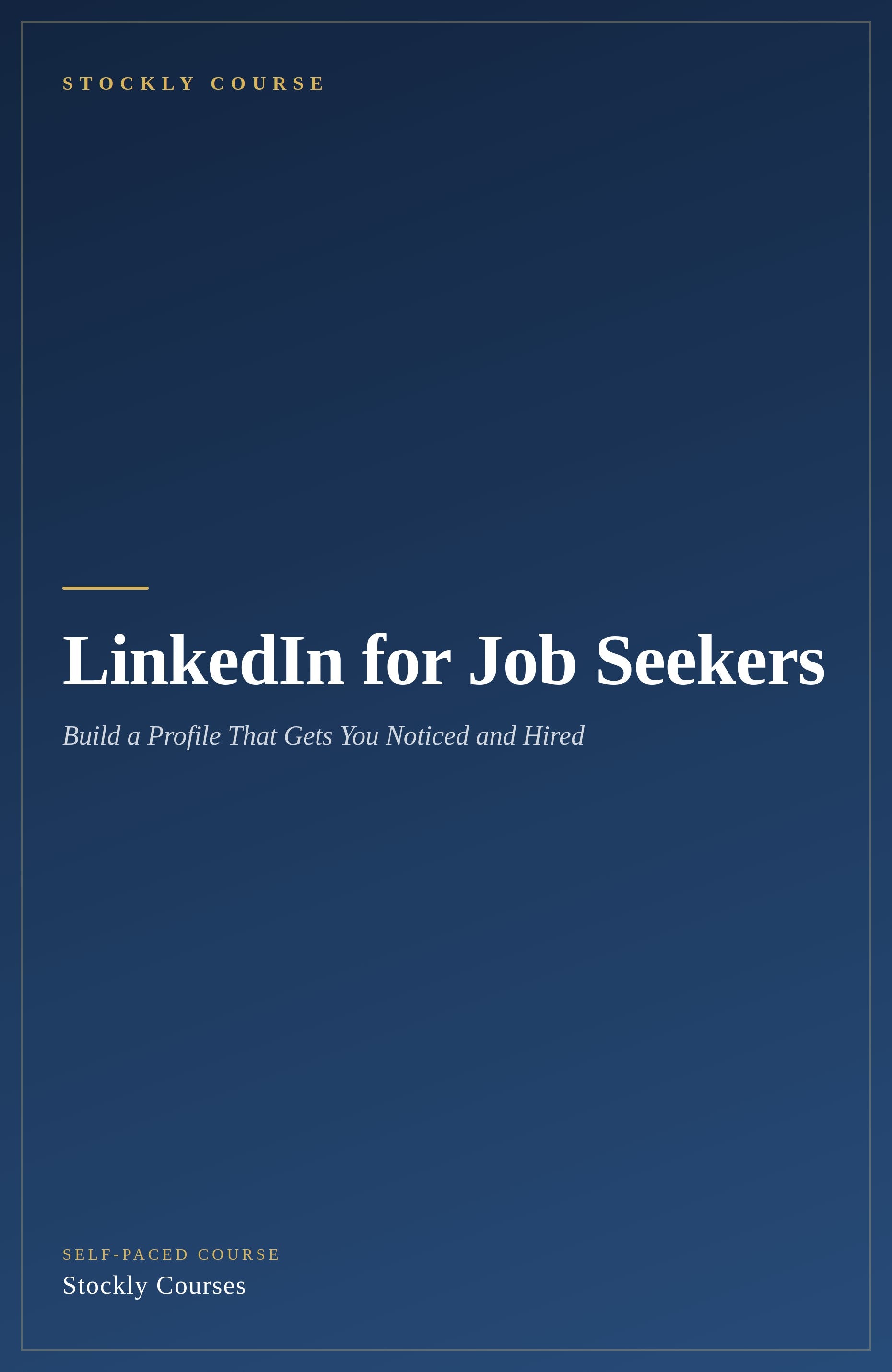 LinkedIn for Job Seekers — cover