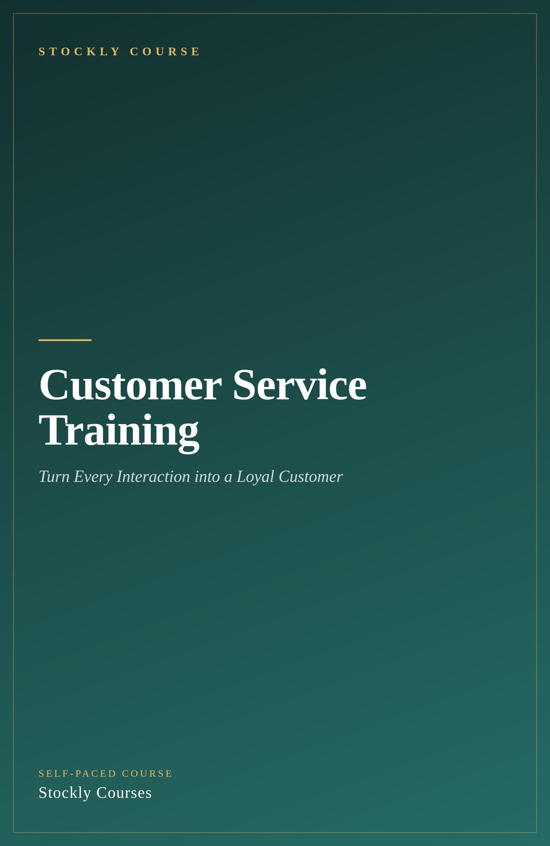 Customer Service Training — cover