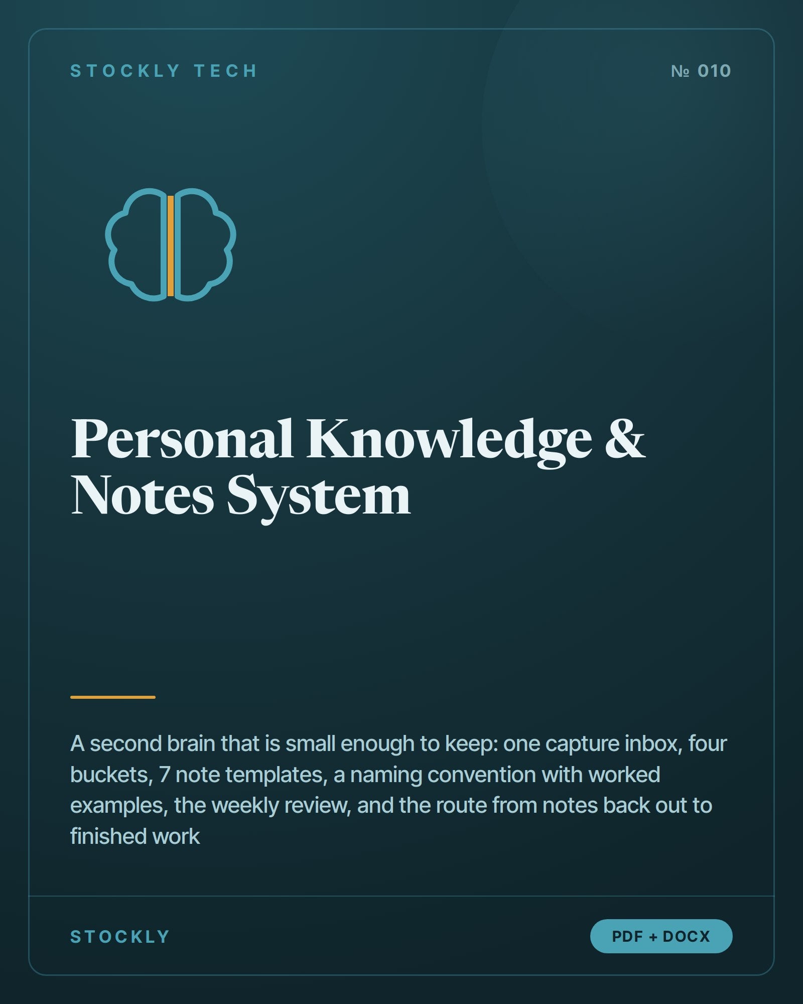 Personal Knowledge & Notes System — cover