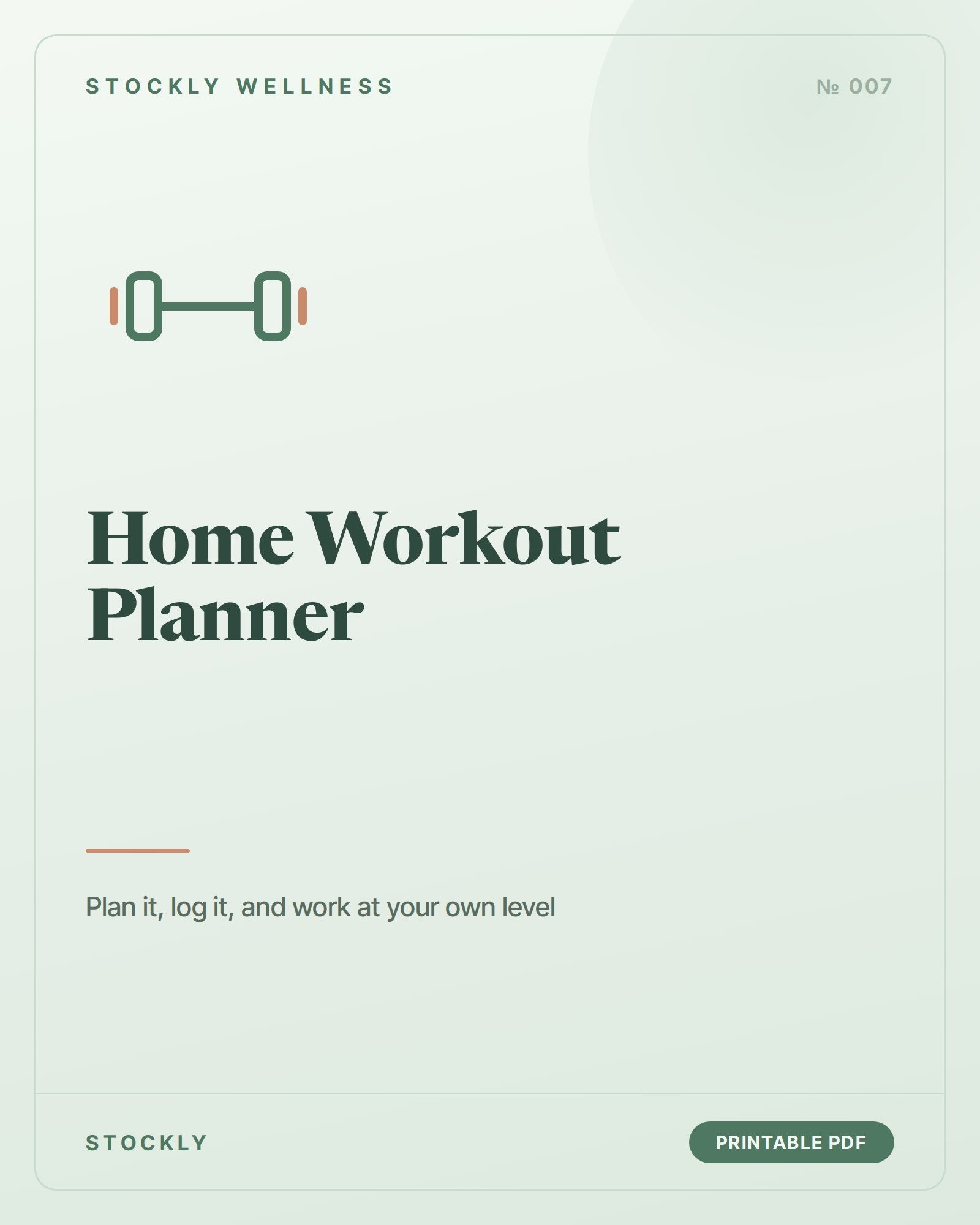 Home Workout Planner — cover