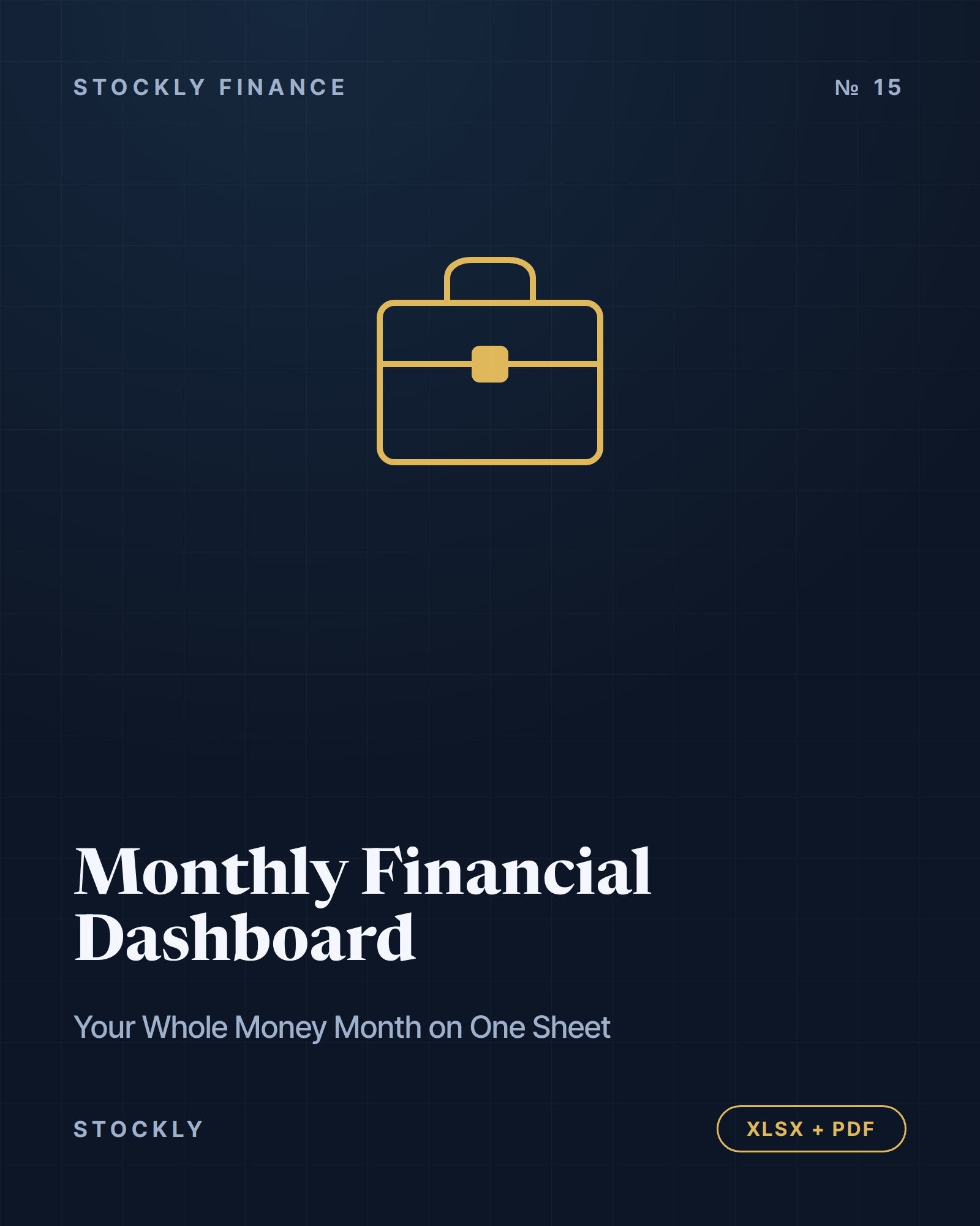 Monthly Financial Dashboard — cover