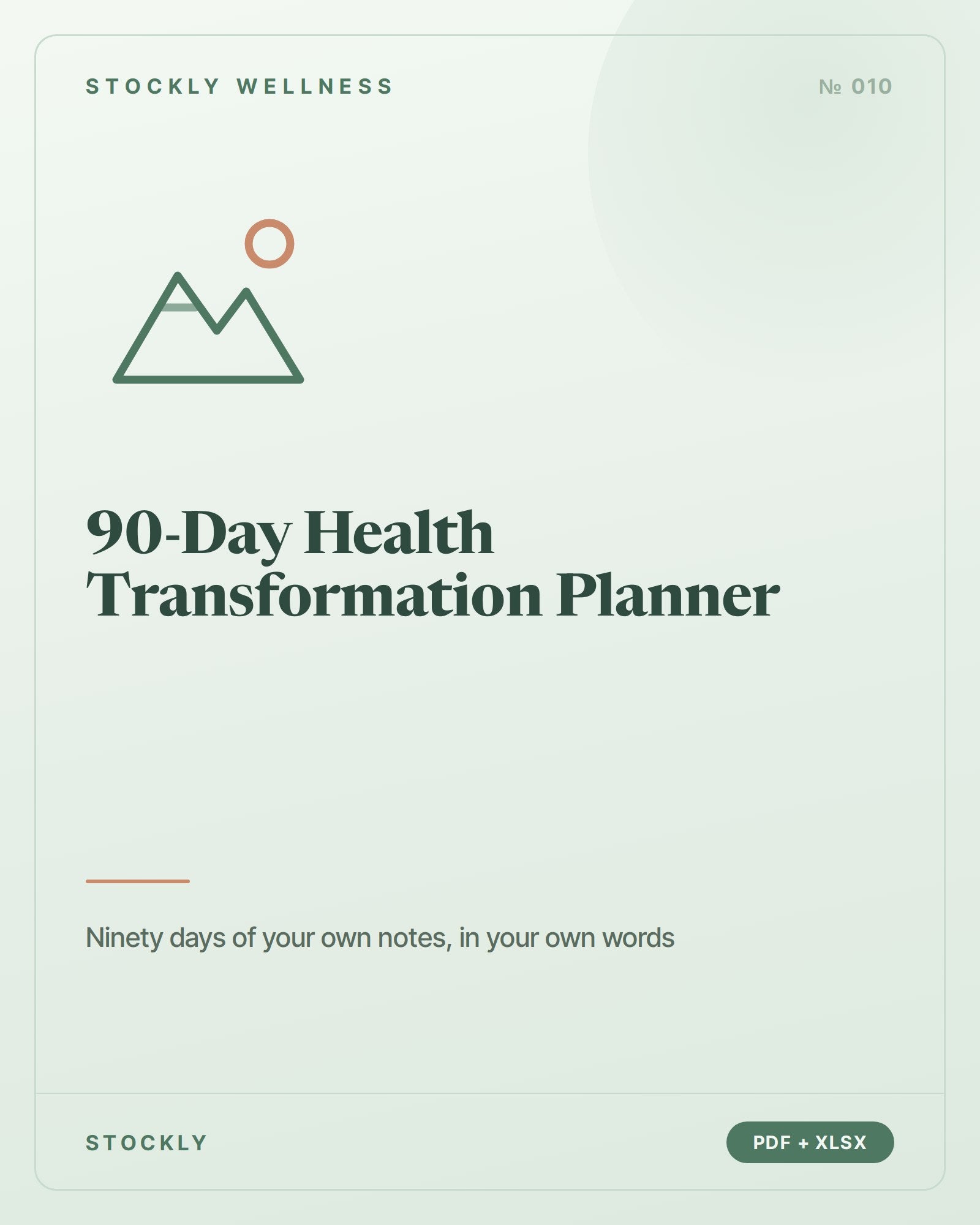 90-Day Health Transformation Planner — cover