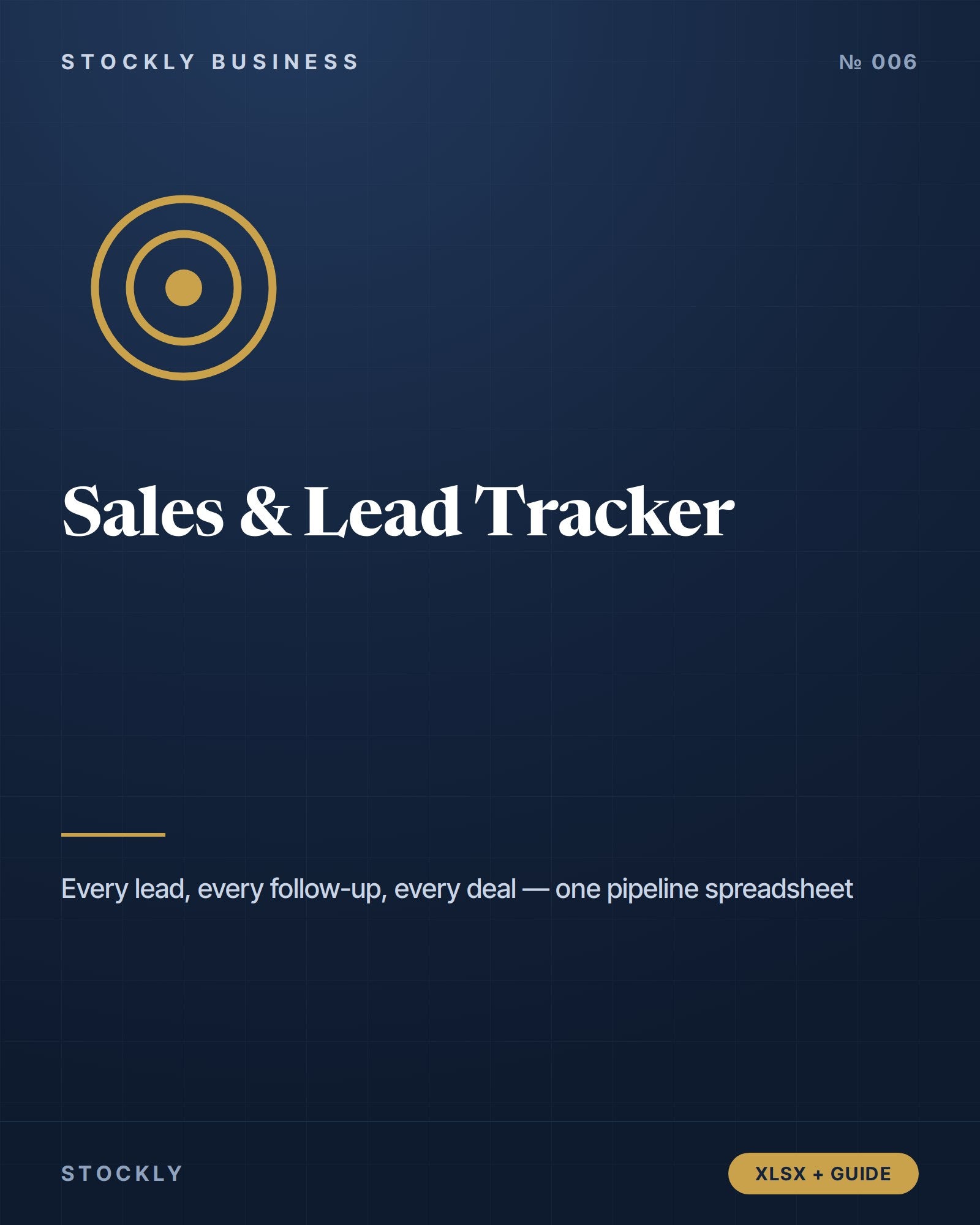 Sales & Lead Tracker — cover