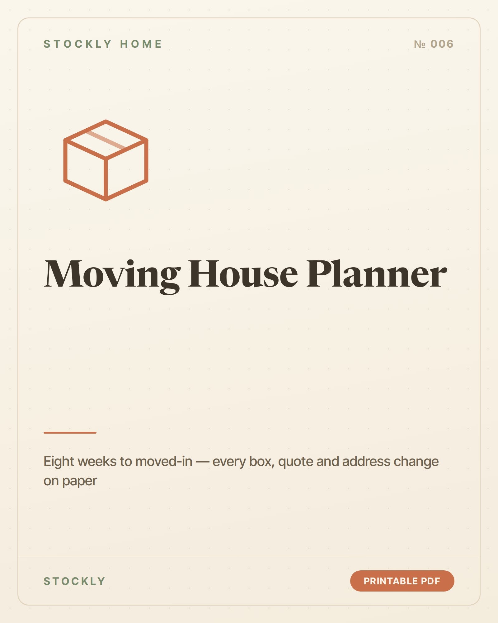 Moving House Planner — cover