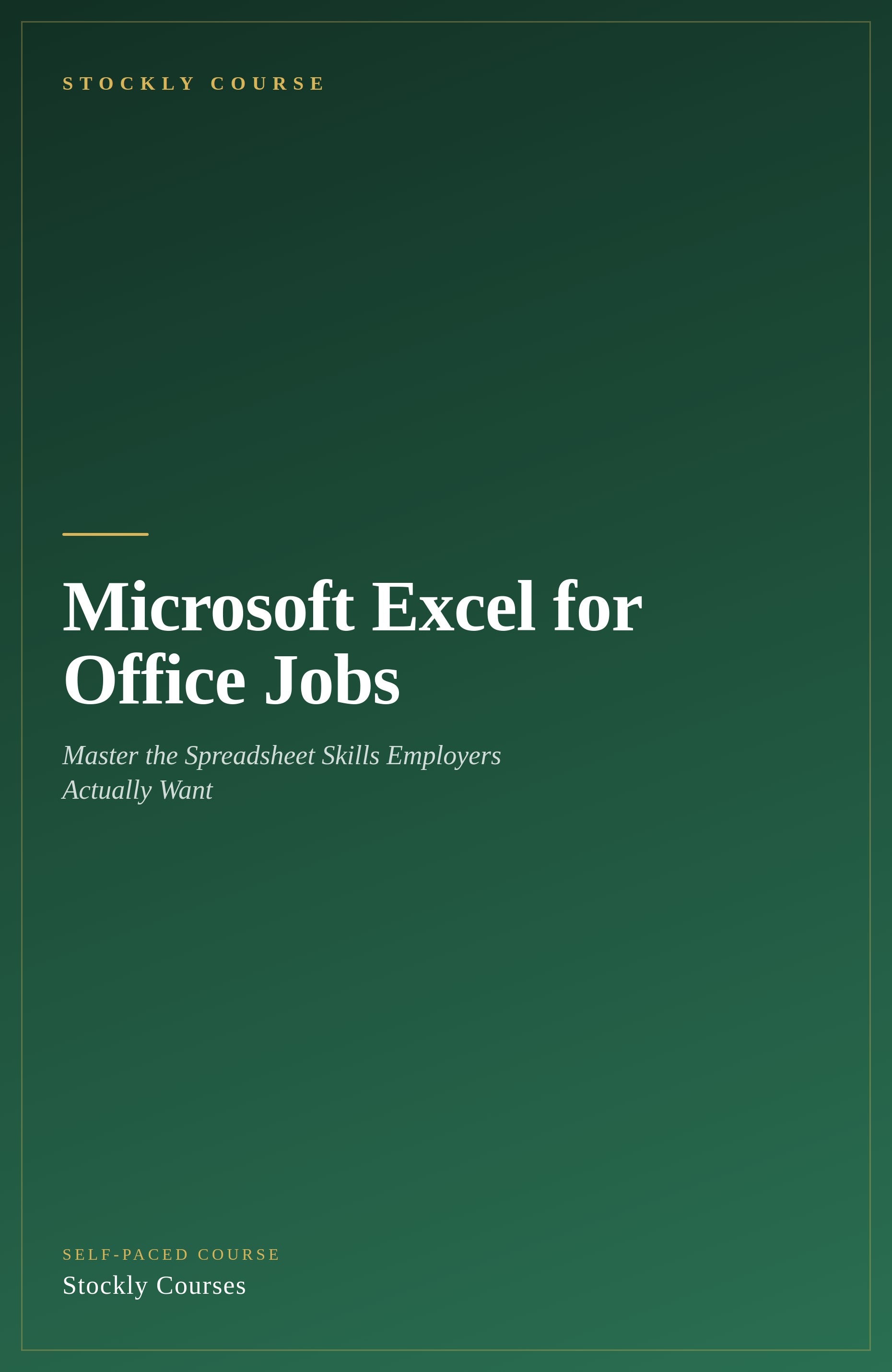 Microsoft Excel for Office Jobs — cover