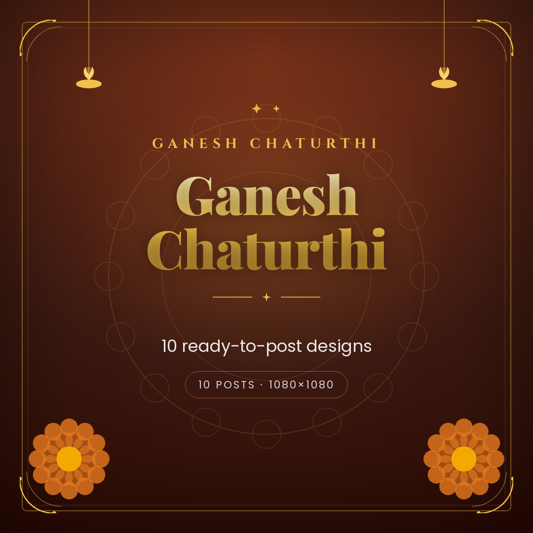 Ganesh Chaturthi Social Media Post Pack — cover
