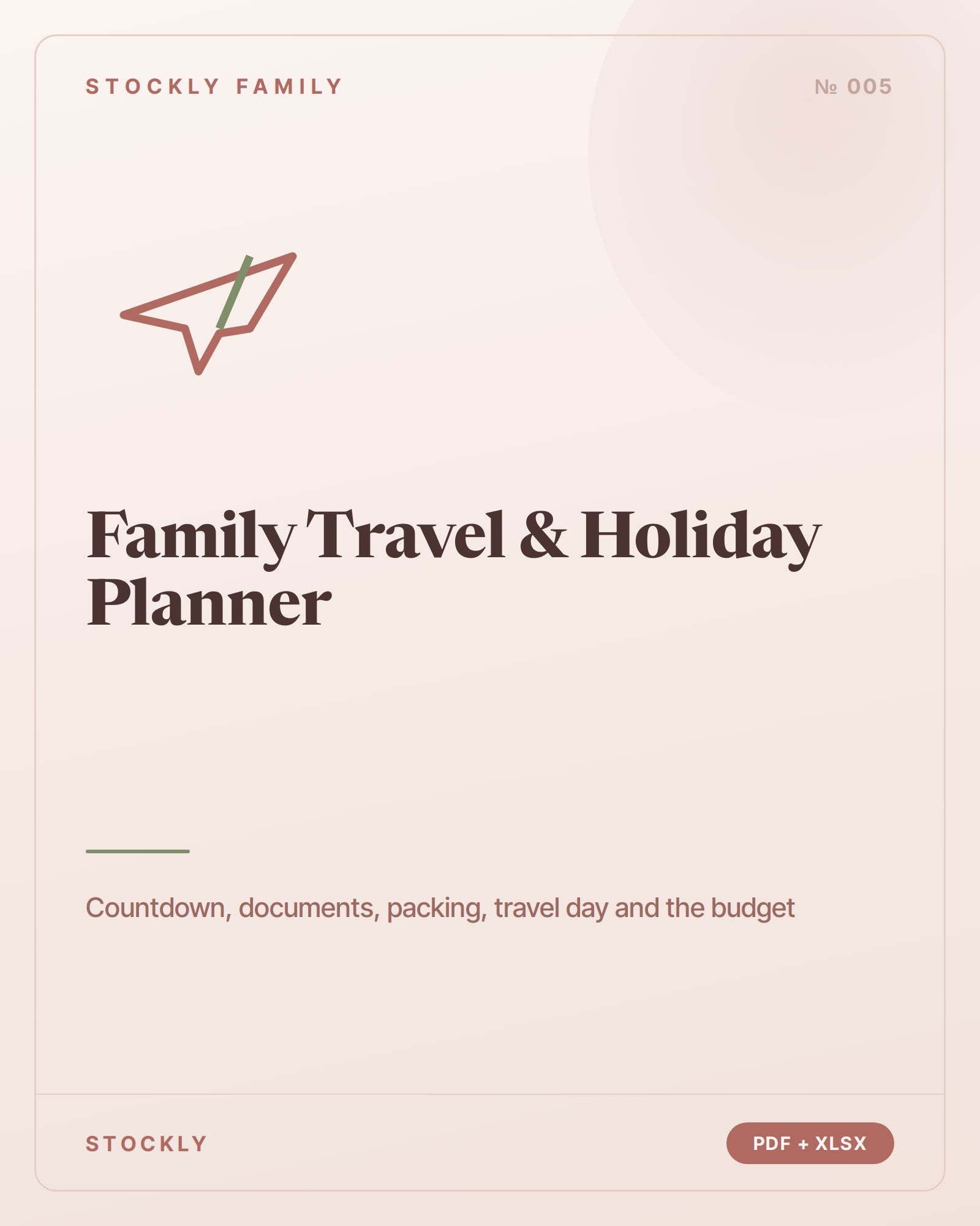 Family Travel & Holiday Planner — cover
