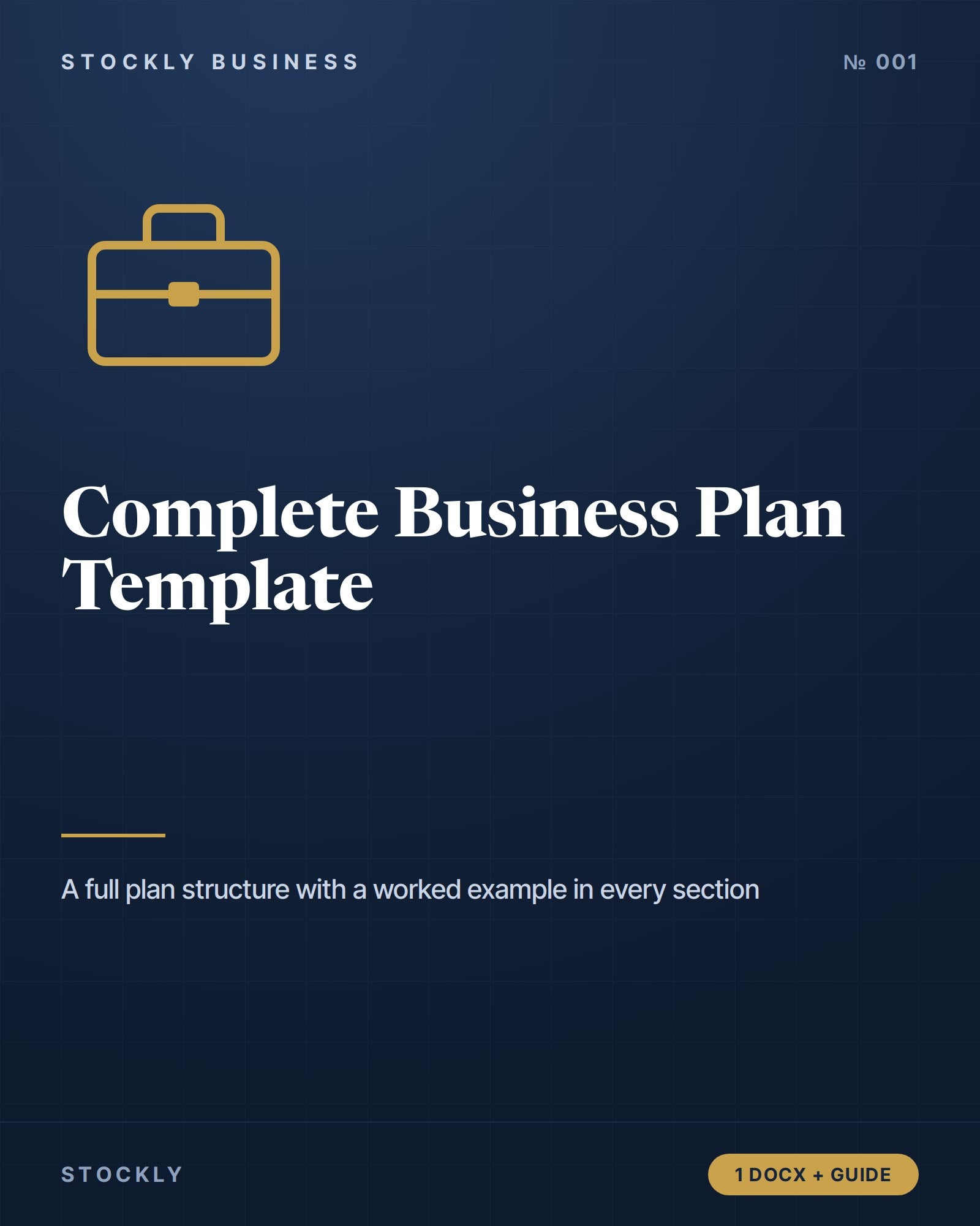 Complete Business Plan Template — cover