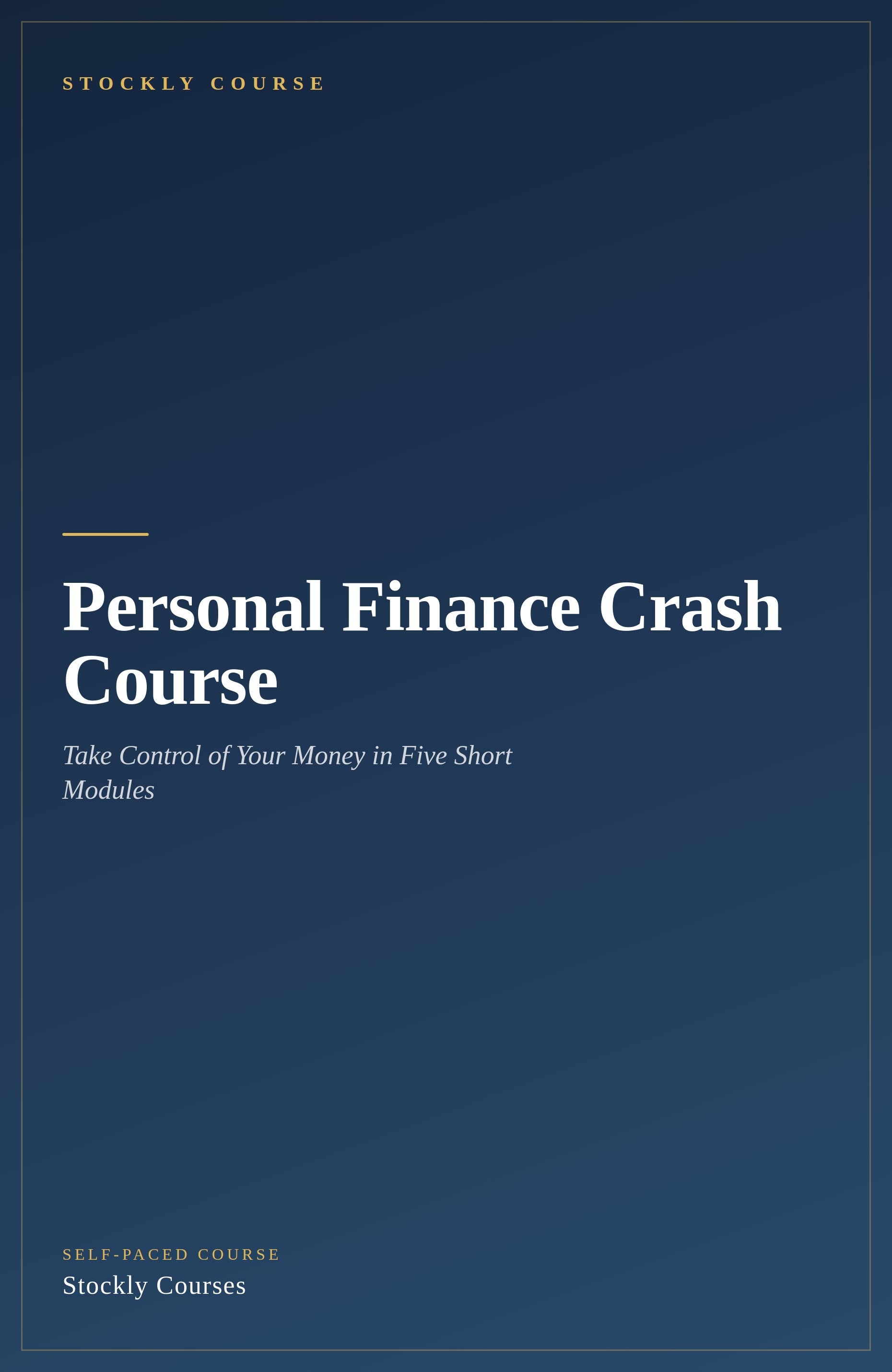 Personal Finance Crash Course — cover