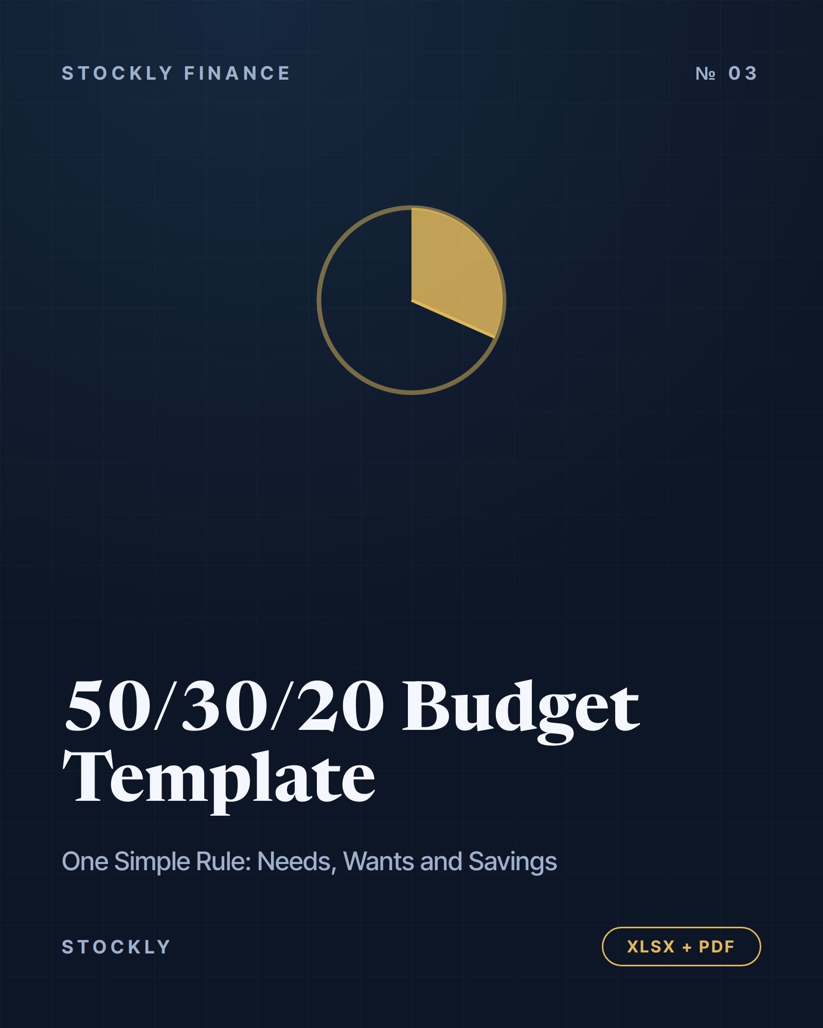 50/30/20 Budget Template — cover