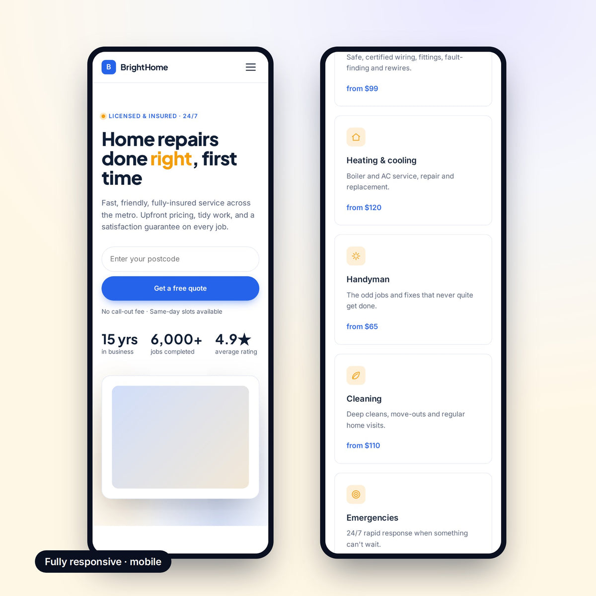 Mobile view