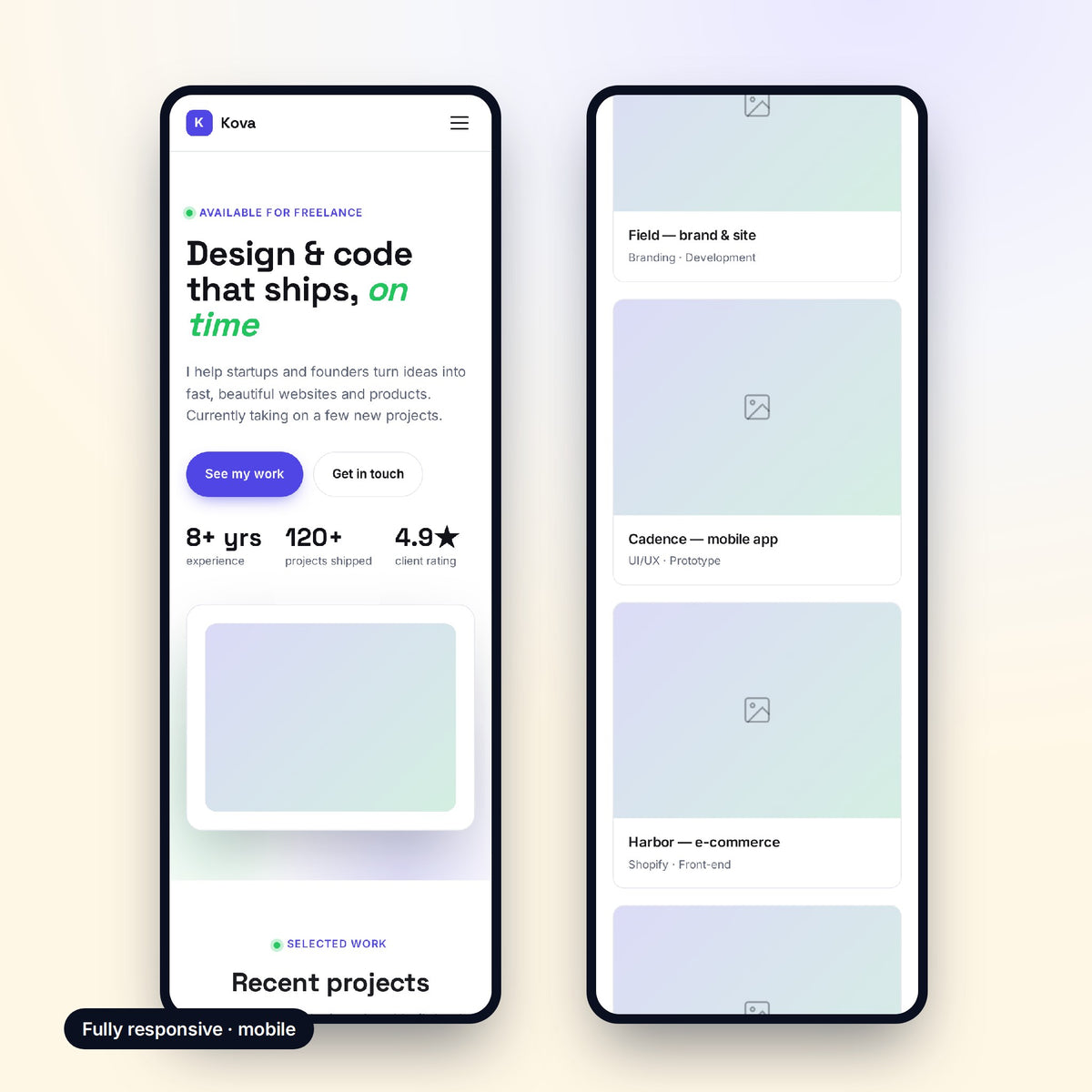 Mobile view